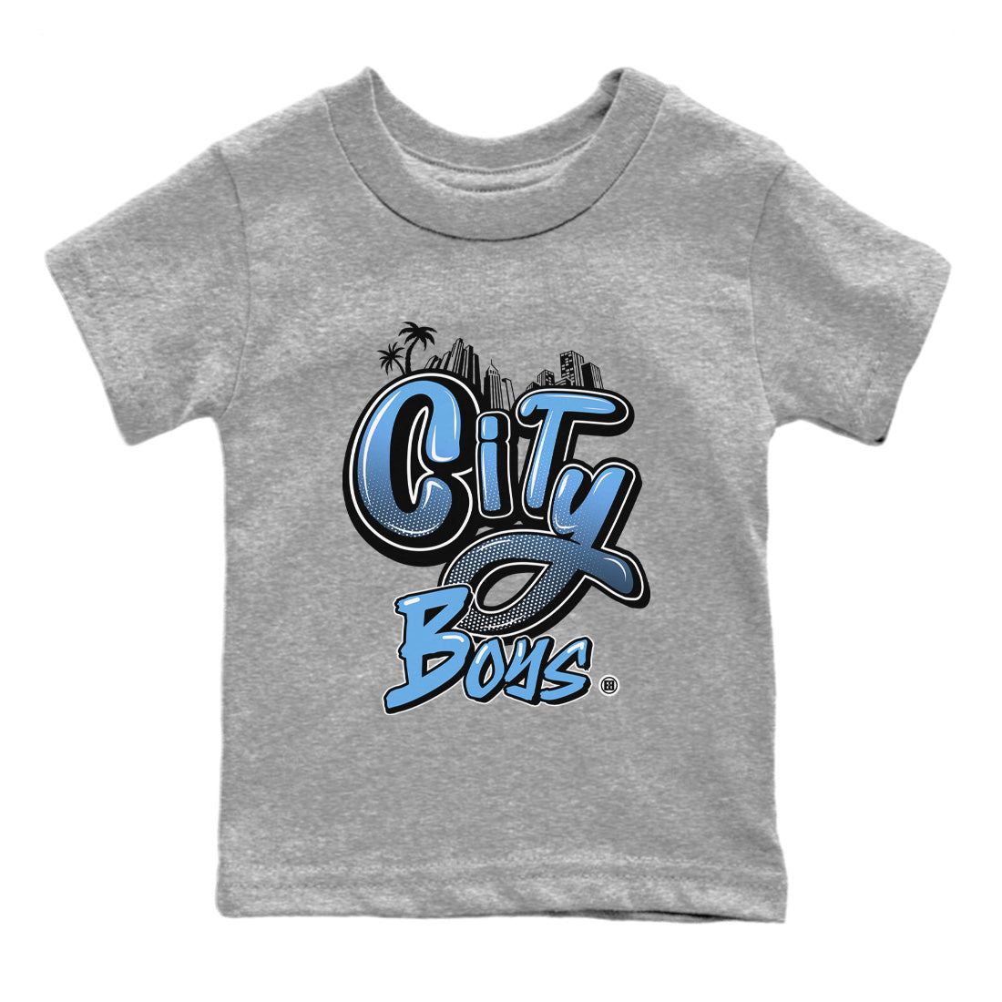 Air Jordan 1 Retro High OG UNC Toe Shirt to match Jordans City Boys Streetwear Sneaker Shirt Air Jordan 1 High OG UNC Toe Drip Gear Zone Sneaker Matching Clothing Kids and Baby Tees Heather Grey 2