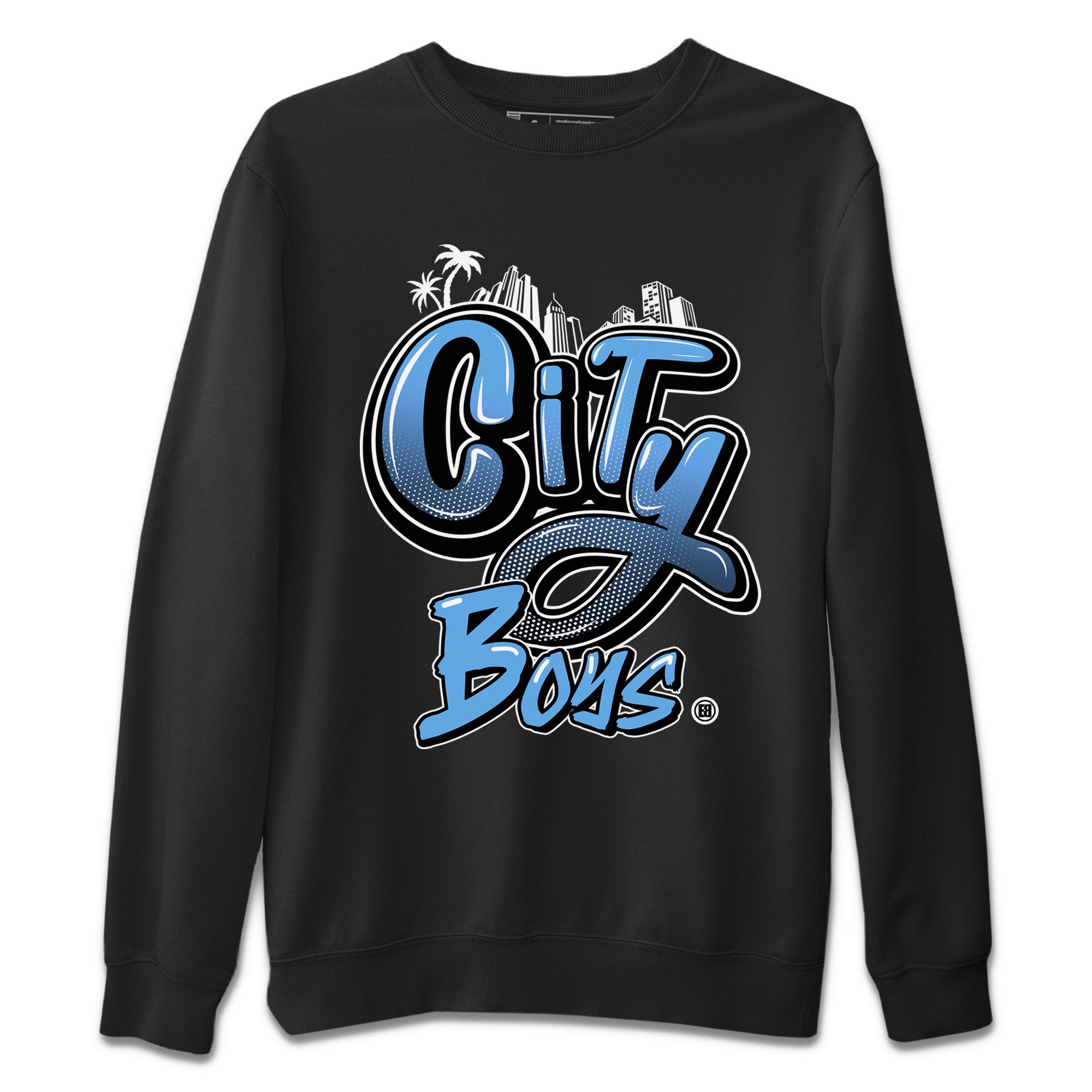 Air Jordan 1 Retro High OG UNC Toe Shirt to match Jordans City Boys Streetwear Sneaker Shirt Air Jordan 1 High OG UNC Toe Drip Gear Zone Sneaker Matching Clothing Crew Neck T-Shirts Black 2