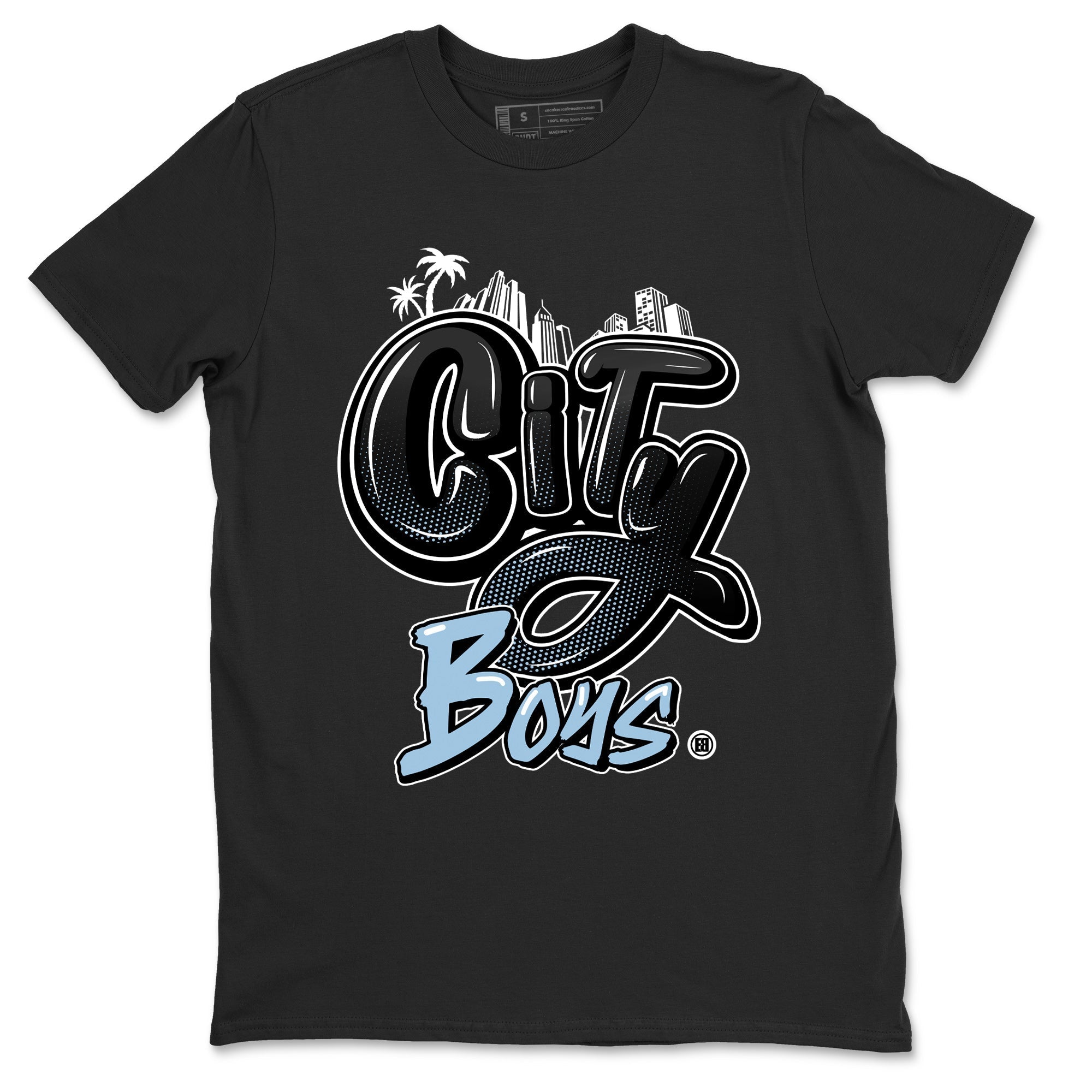 Air Jordan 7 Chambray Sneaker Match Tees City Boys Streetwear Sneaker Shirt AJ7 Chambray Drip Gear Zone Sneaker Matching Clothing Unisex Shirts Black 1