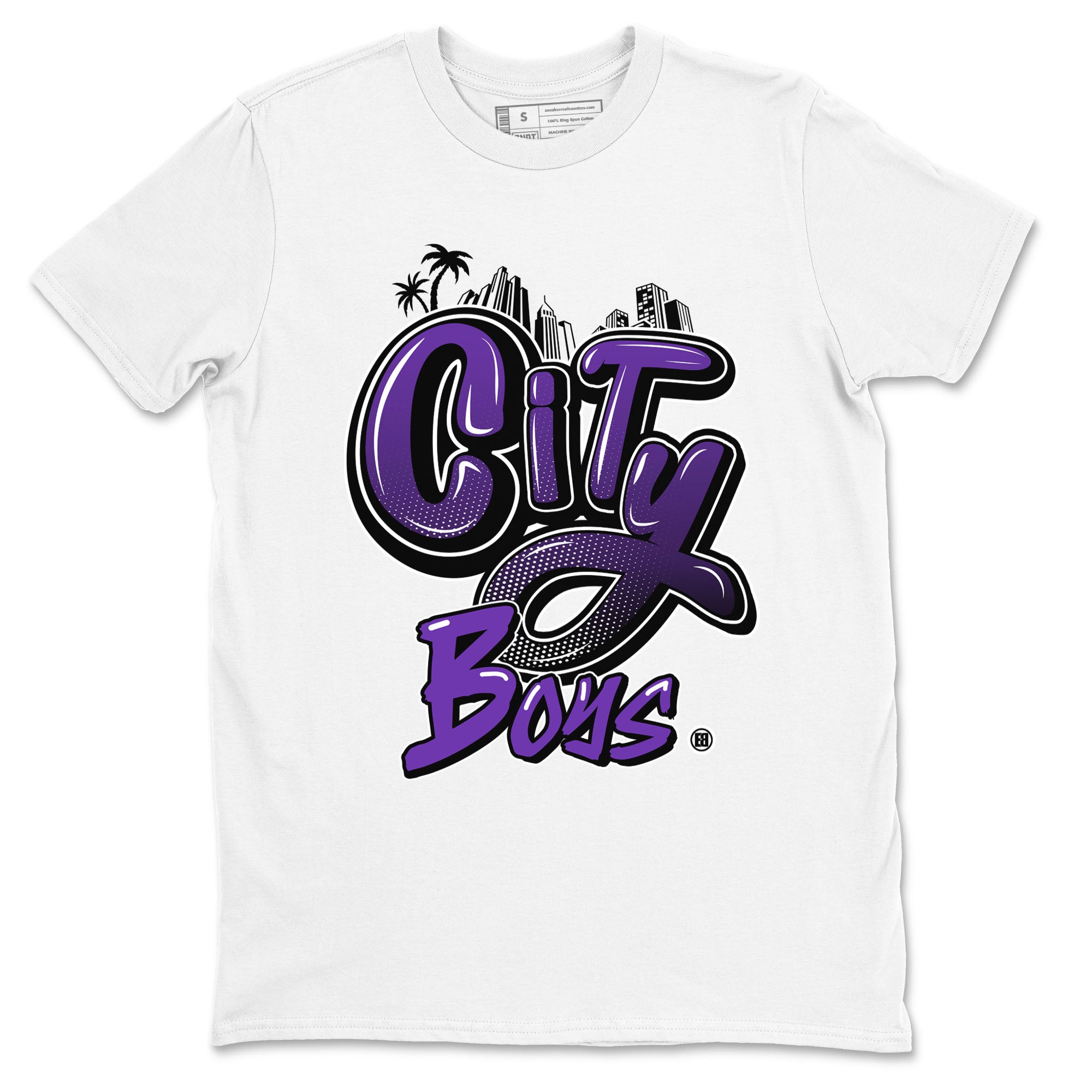City Boys sneaker match tees to Court Purple Dunks street fashion brand for shirts to match Jordans Drip Gear Zone Dunk Low Court Purple unisex t-shirt White 2 unisex shirt