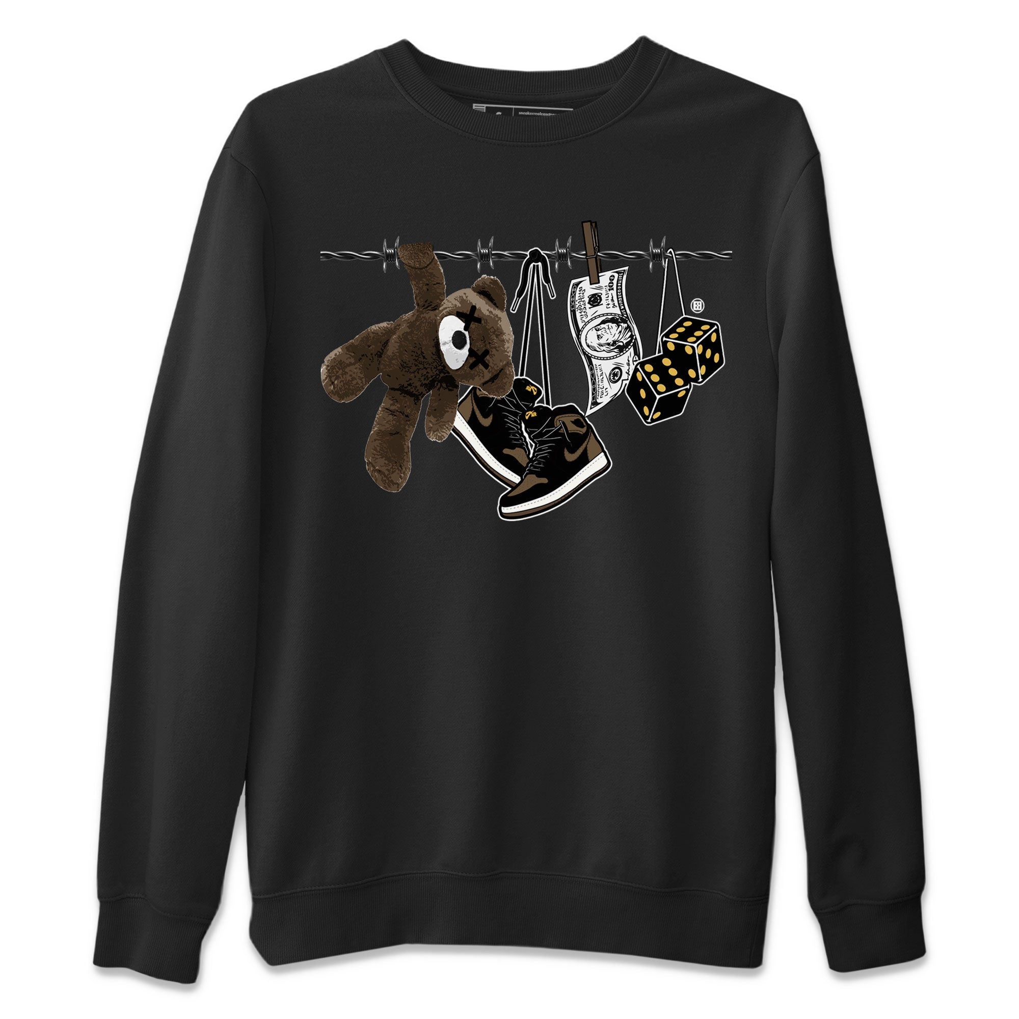 Air Jordan 1 Palomino shirt to match jordans Clothesline Streetwear Sneaker Shirt Air Jordan 1 Retro High OG Palomino Drip Gear Zone Sneaker Matching Clothing Casual Unisex shirts Black 2 T-Shirt