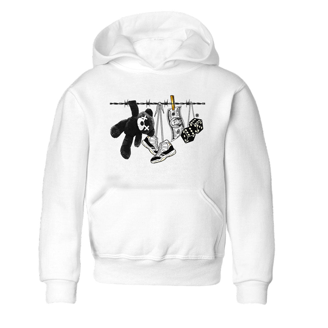 Air Jordan 11 Gratitude shirt to match jordans Clothesline sneaker tees Jordan 11 Retro Gratitude Drip Gear Zone Sneaker Matching Cotton Shirt baby toddler White 2 cotton Shirt