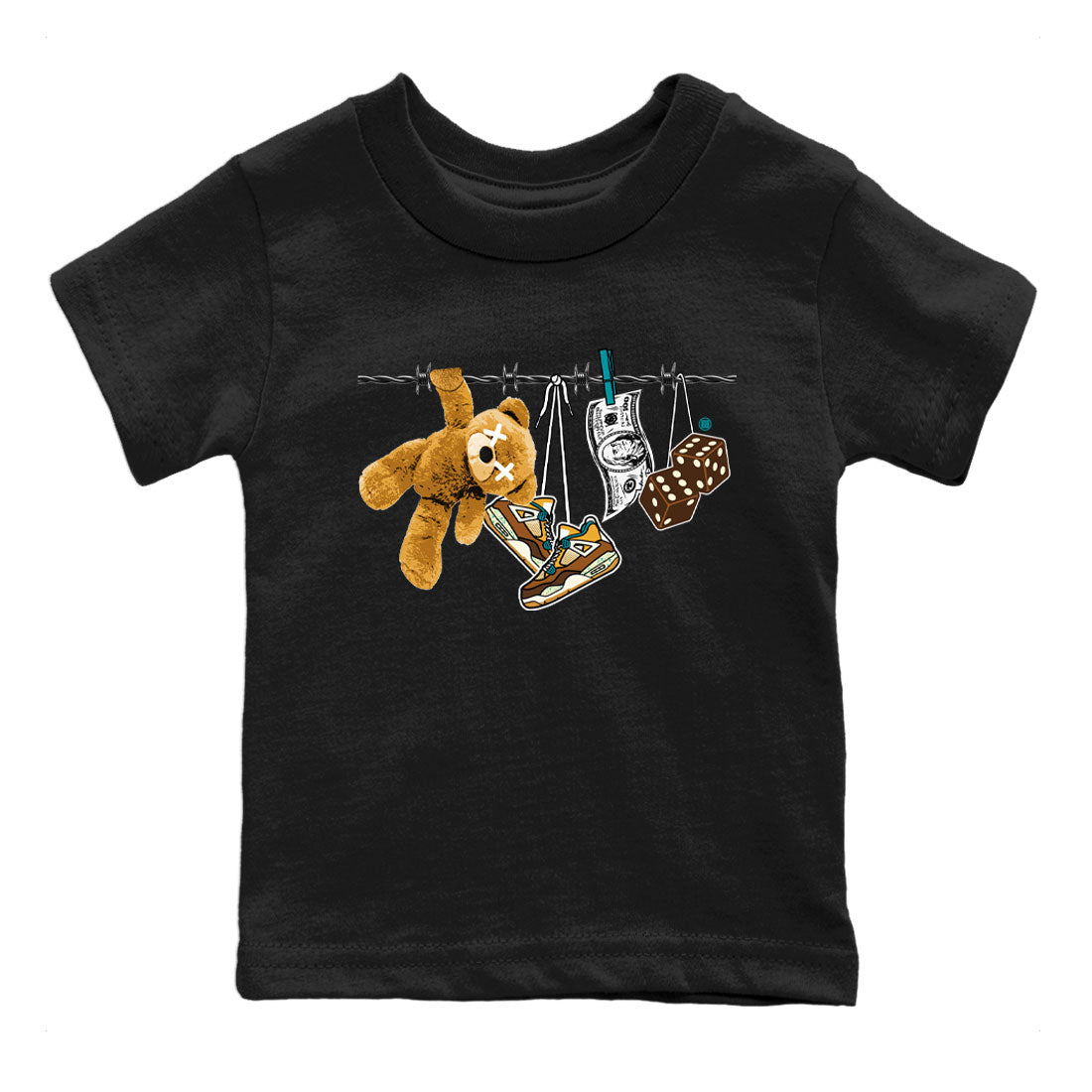 Clothesline Sneaker T-Shirt Kids - Air Jordan 4 Cacao Wow