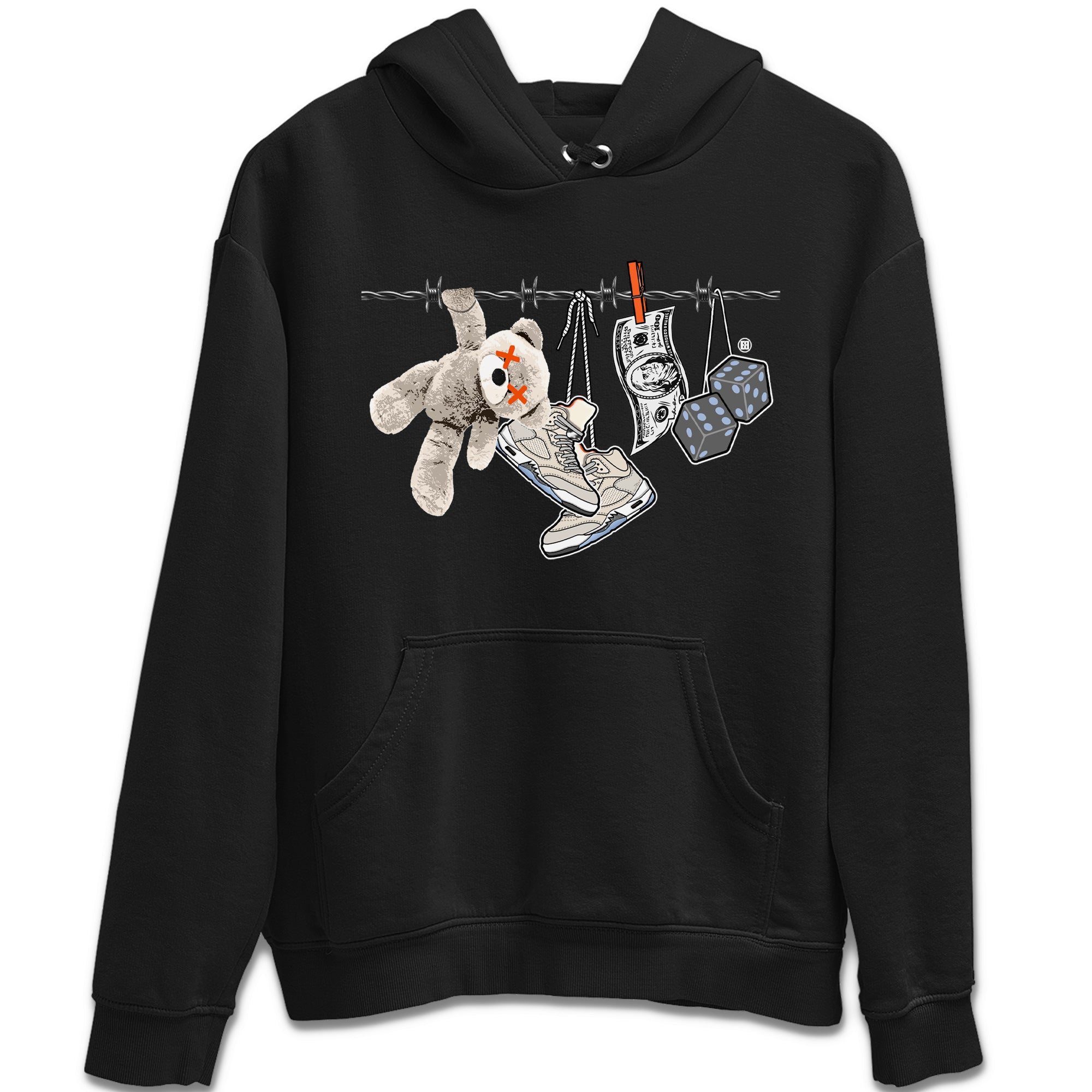 Air Jordan 5 Craft Sneaker Match Tees Clothesline Streetwear Sneaker Shirt Air Jordan 5 Retro Craft Tees Unisex Shirts Black 2