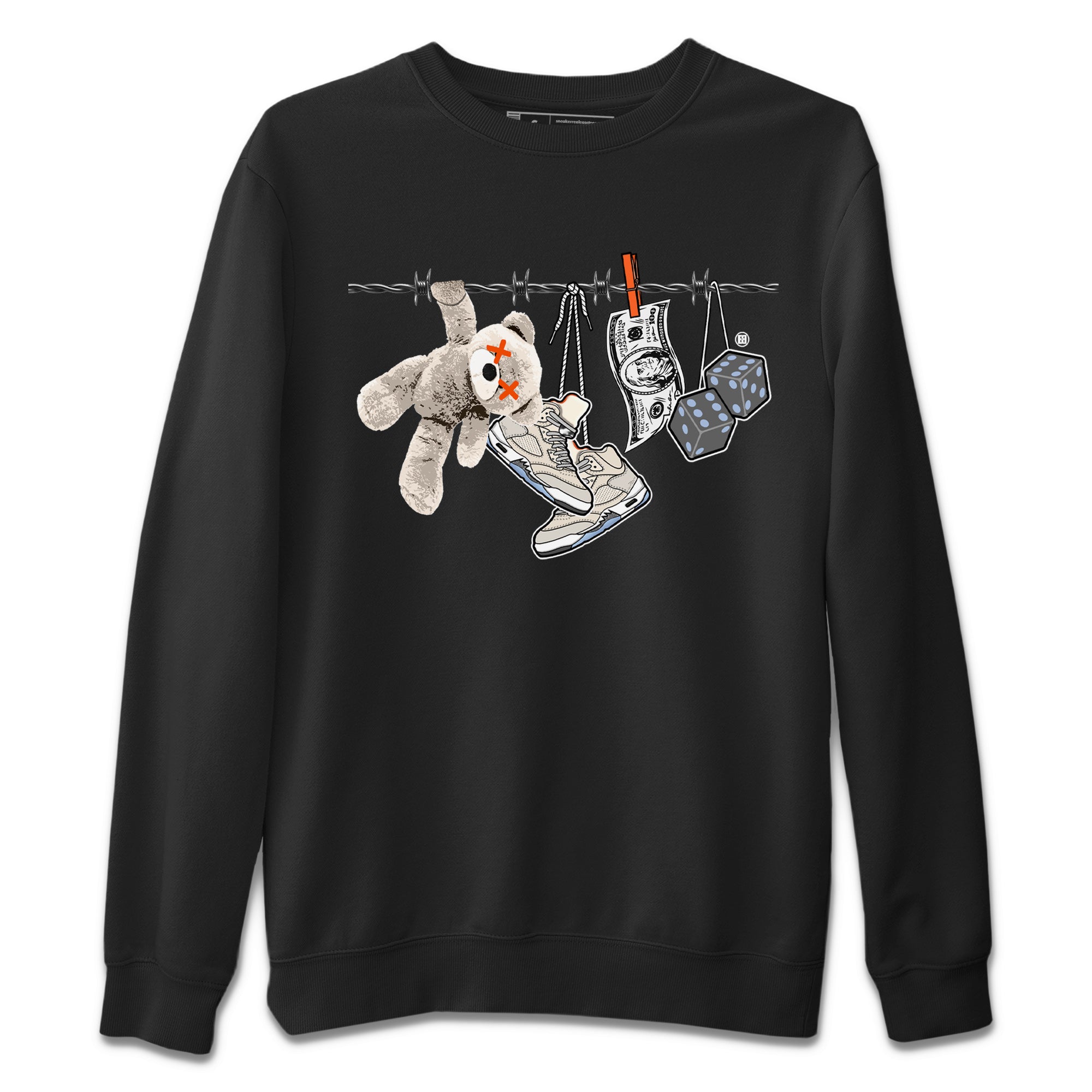 Air Jordan 5 Craft Sneaker Match Tees Clothesline Streetwear Sneaker Shirt Air Jordan 5 Retro Craft Tees Unisex Shirts Black 2