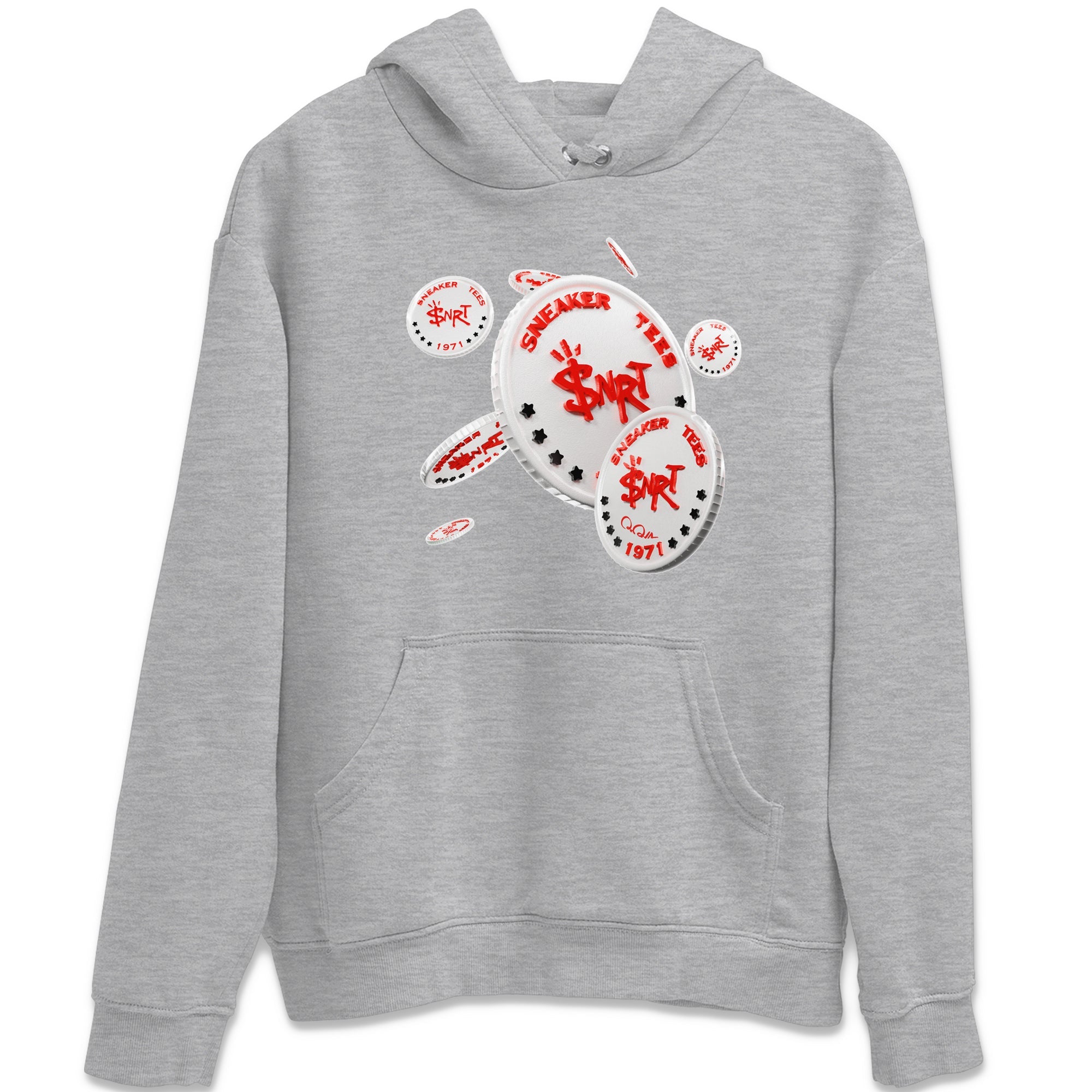 Air Jordan 1 Spider Man Sneaker Match Tees Coin Drop Sneaker Release Tees AJ1 Spider Man Sneaker Release Tees Unisex Shirts Heather Grey 2