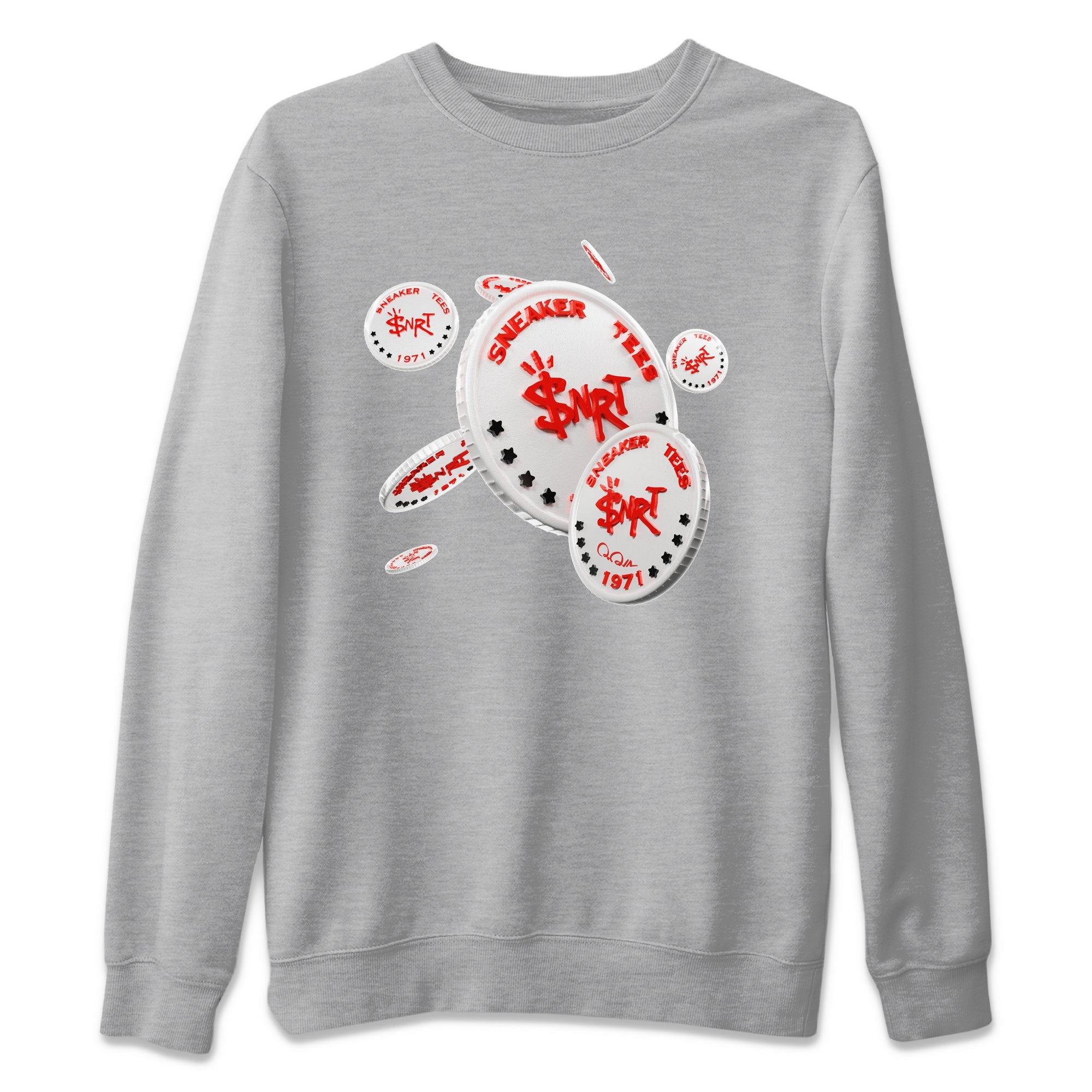 Air Jordan 1 Spider Man Sneaker Match Tees Coin Drop Sneaker Release Tees AJ1 Spider Man Sneaker Release Tees Unisex Shirts Heather Grey 2