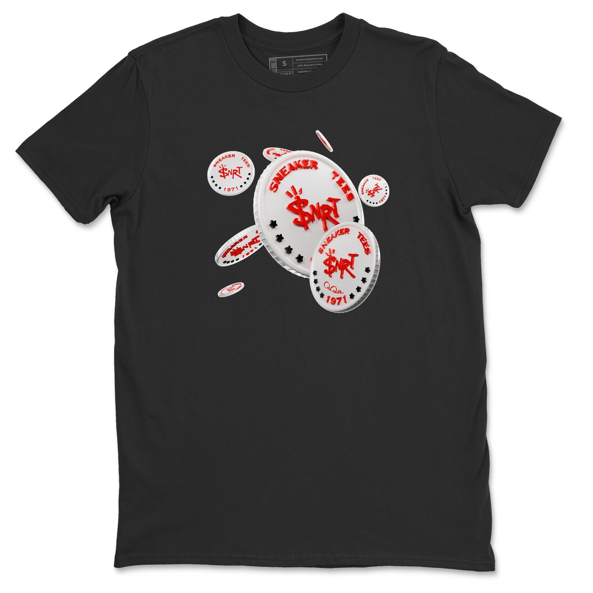 Air Jordan 1 Spider Man Sneaker Match Tees Coin Drop Sneaker Release Tees AJ1 Spider Man Sneaker Release Tees Unisex Shirts Black 2