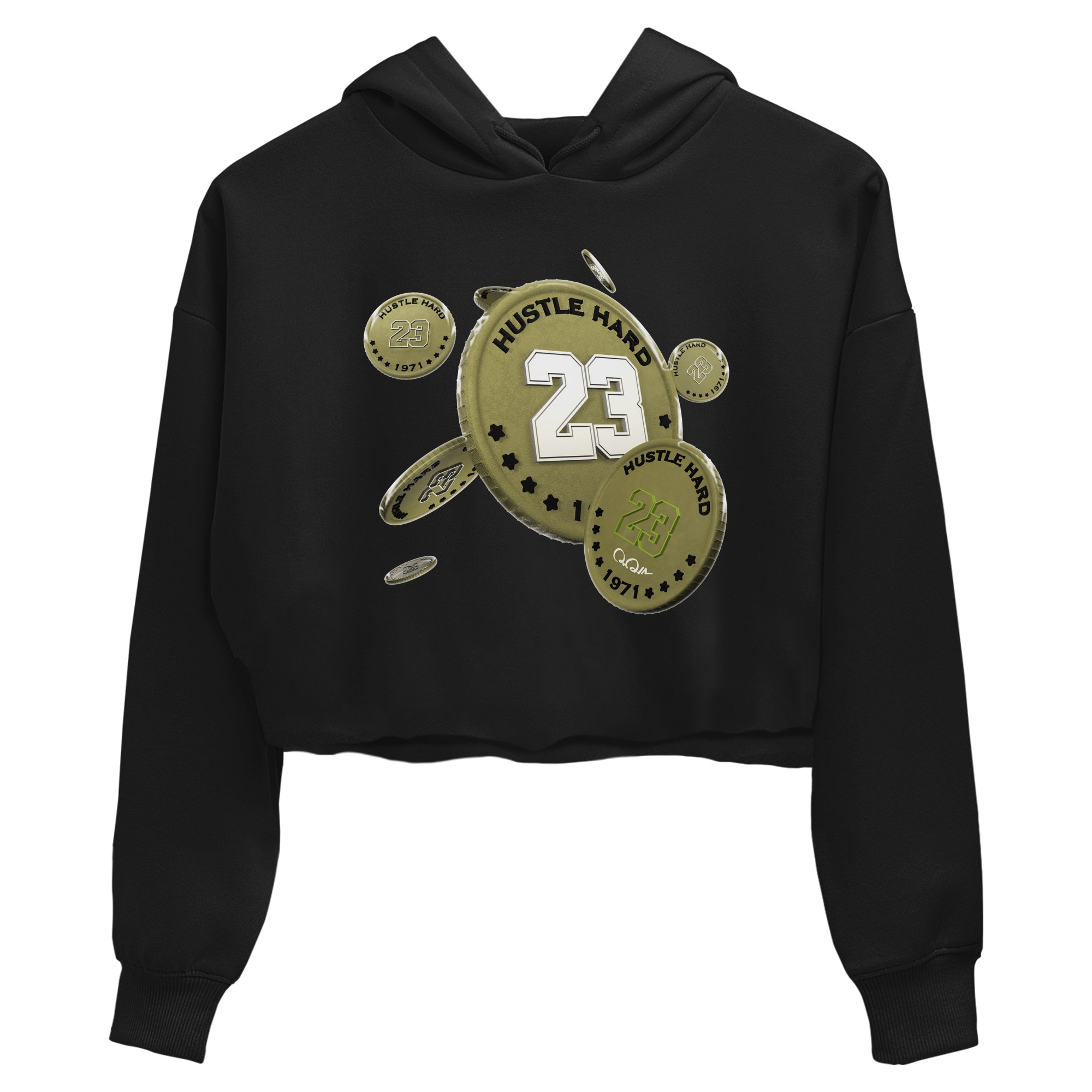 Air Jordan 1 Travis Scott Golf shirt to match jordans Coin Drop Streetwear Sneaker Shirt AJ1 lowTravis Scott Golf Drip Gear Zone Sneaker Matching Clothing Black 2 Crop T-Shirt