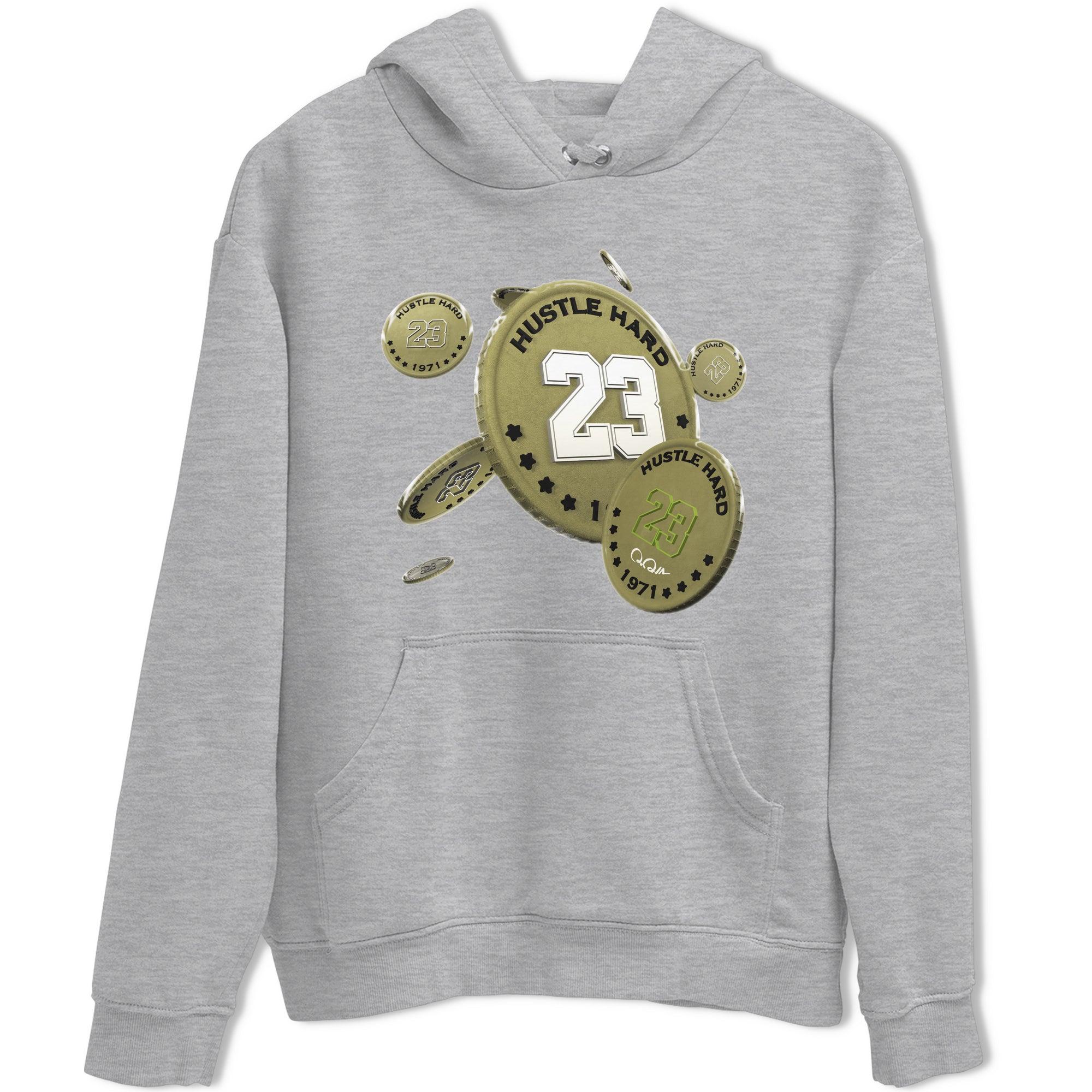 Air Jordan 1 Travis Scott Golf shirt to match jordans Coin Drop Streetwear Sneaker Shirt AJ1 lowTravis Scott Golf Drip Gear Zone Sneaker Matching Clothing Unisex Heather Grey 2 T-Shirt