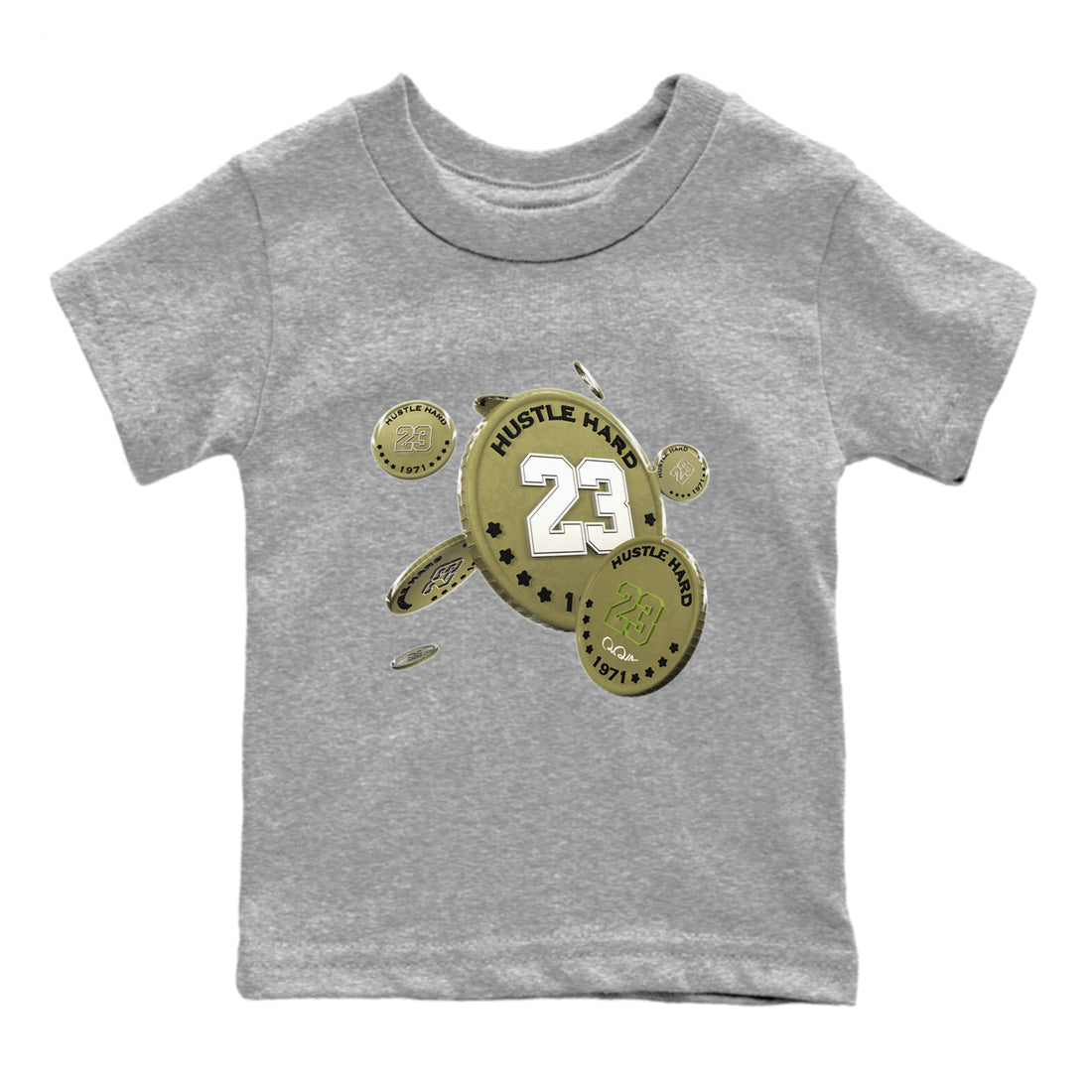 Air Jordan 1 Travis Scott Golf shirt to match jordans Coin Drop Streetwear Sneaker Shirt AJ1 lowTravis Scott Golf Drip Gear Zone Sneaker Matching Clothing Baby Toddler Heather Grey 2 T-Shirt