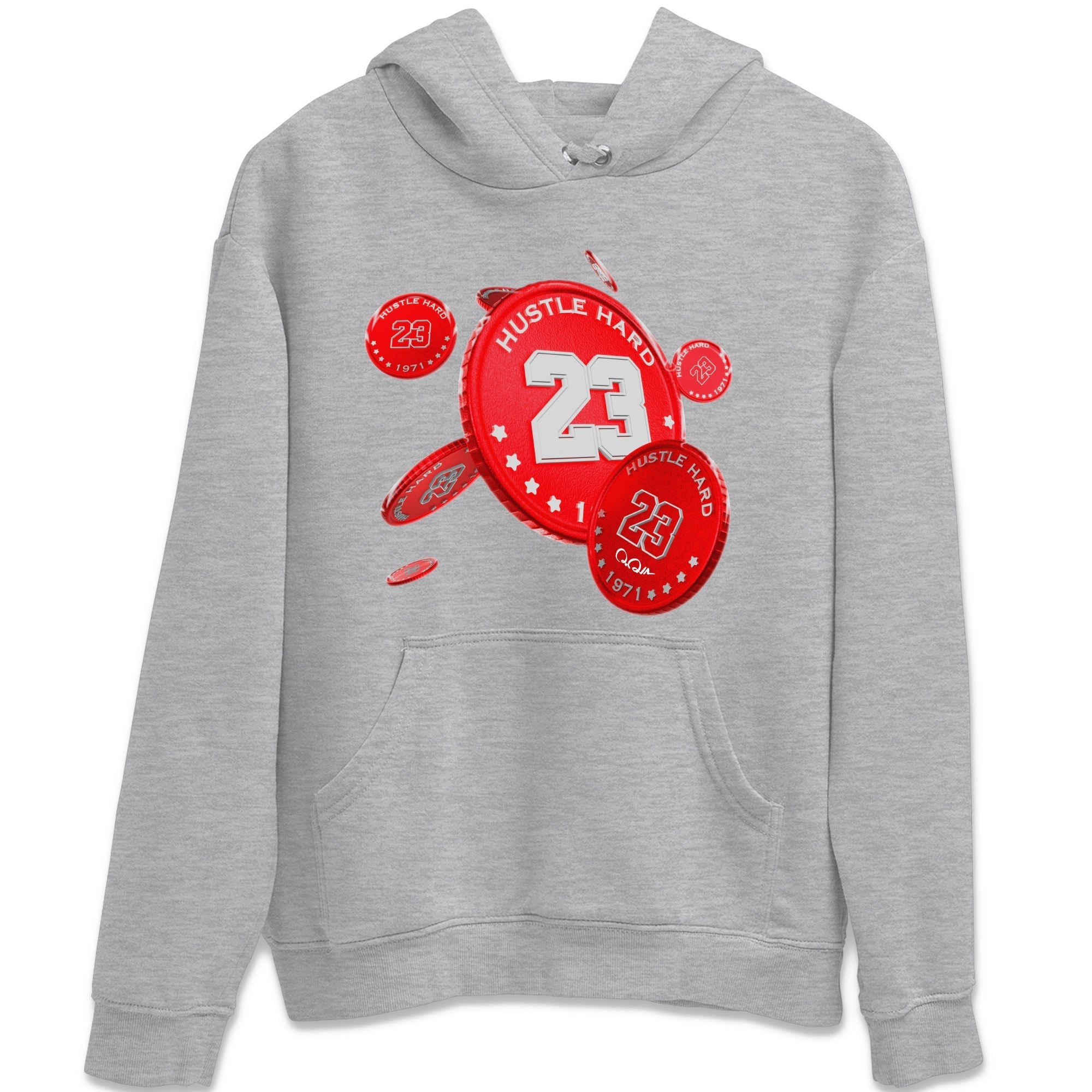Air Jordan 12 Cherry Sneaker Match Tees Coin Drop Sneaker Tees AJ12 Cherry Sneaker Release Tees Unisex Shirts Heather Grey 2