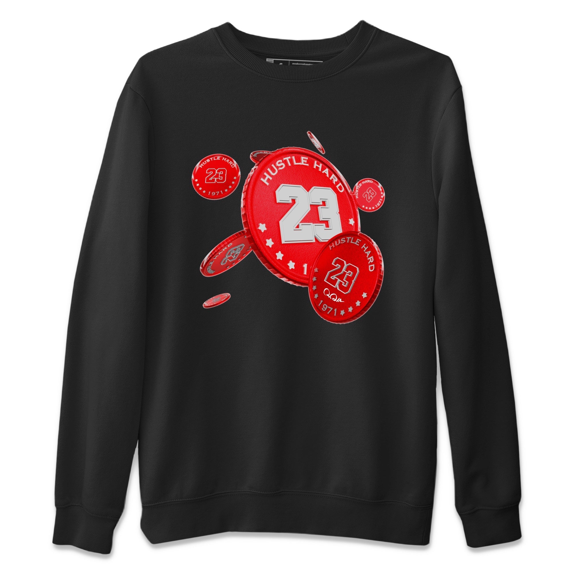 Air Jordan 12 Cherry Sneaker Match Tees Coin Drop Sneaker Tees AJ12 Cherry Sneaker Release Tees Unisex Shirts Black 2