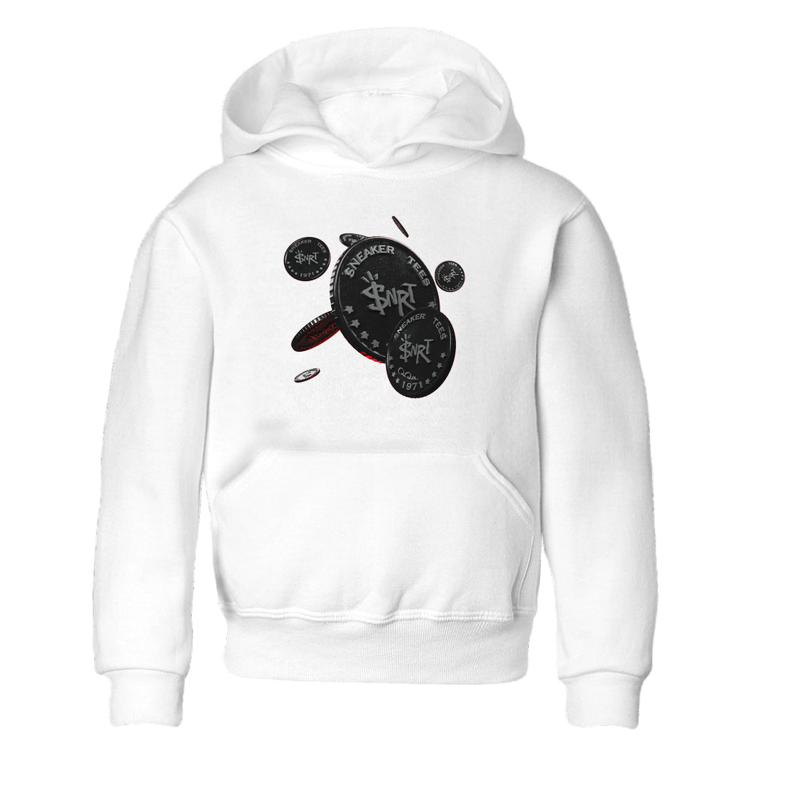 Air Jordan 13 Black Flint Sneaker Match Tees Coin Drop Streetwear Sneaker Shirt AJ13 Retro Black Flint Sneaker Release Tees Kids Shirts White 2