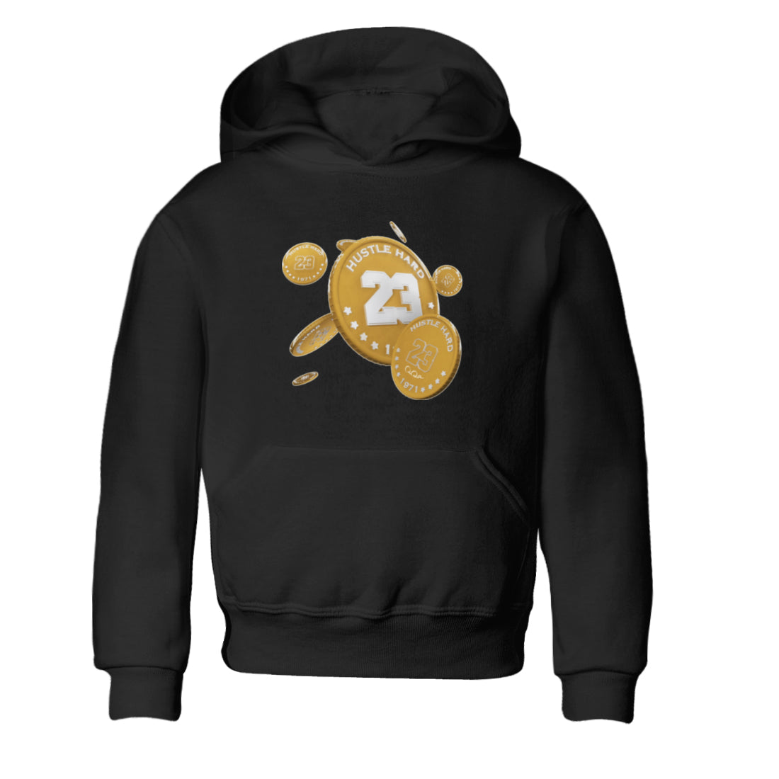 Air Jordan 13 Wheat Sneaker Match Tees Coin Drop Sneaker Tees AJ13 Wheat Sneaker Release Tees Kids Shirts Black 2