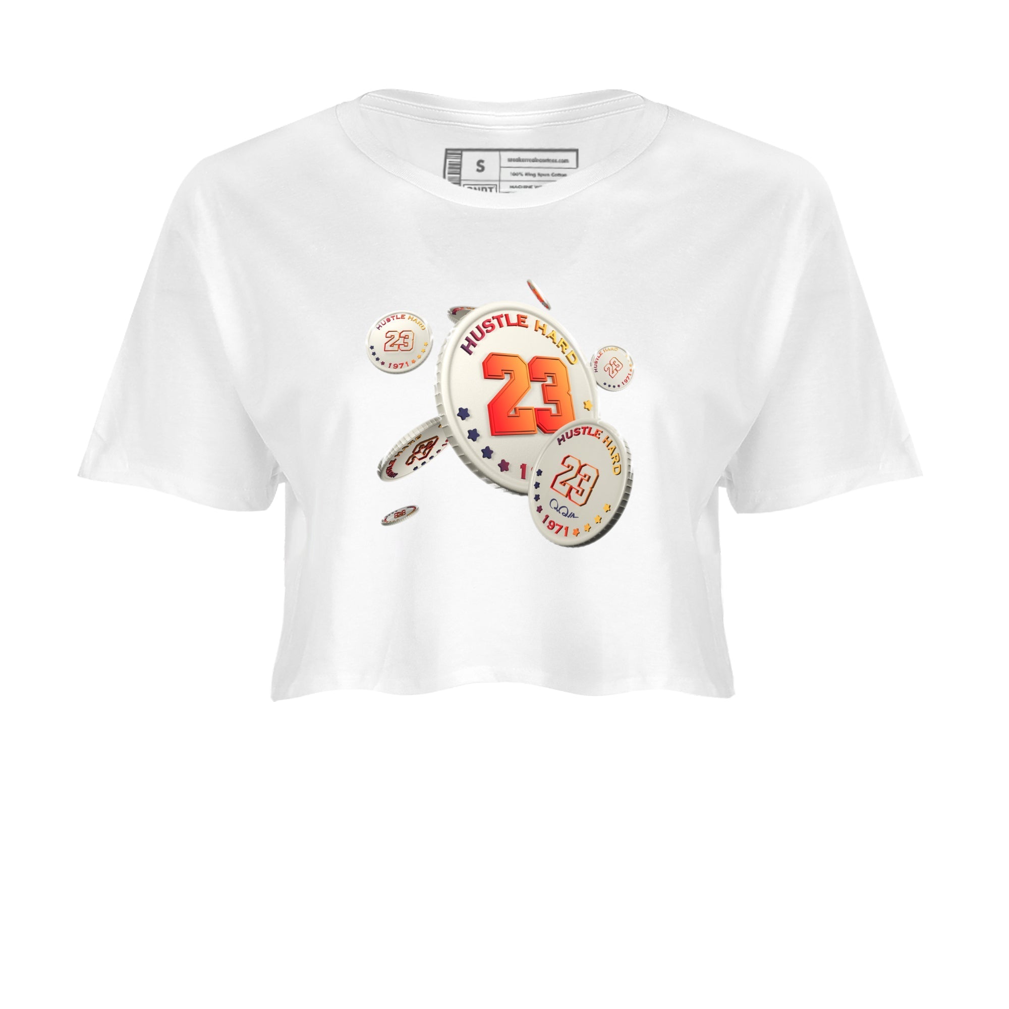 Air Jordan 3 J Balvin shirt to match jordans Coin Drop Streetwear Sneaker Shirt AJ3 Balvin  Drip Gear Zone Sneaker Matching Clothing LGBTQ Gay Pride T-Shirt White 2 Crop T-Shirt