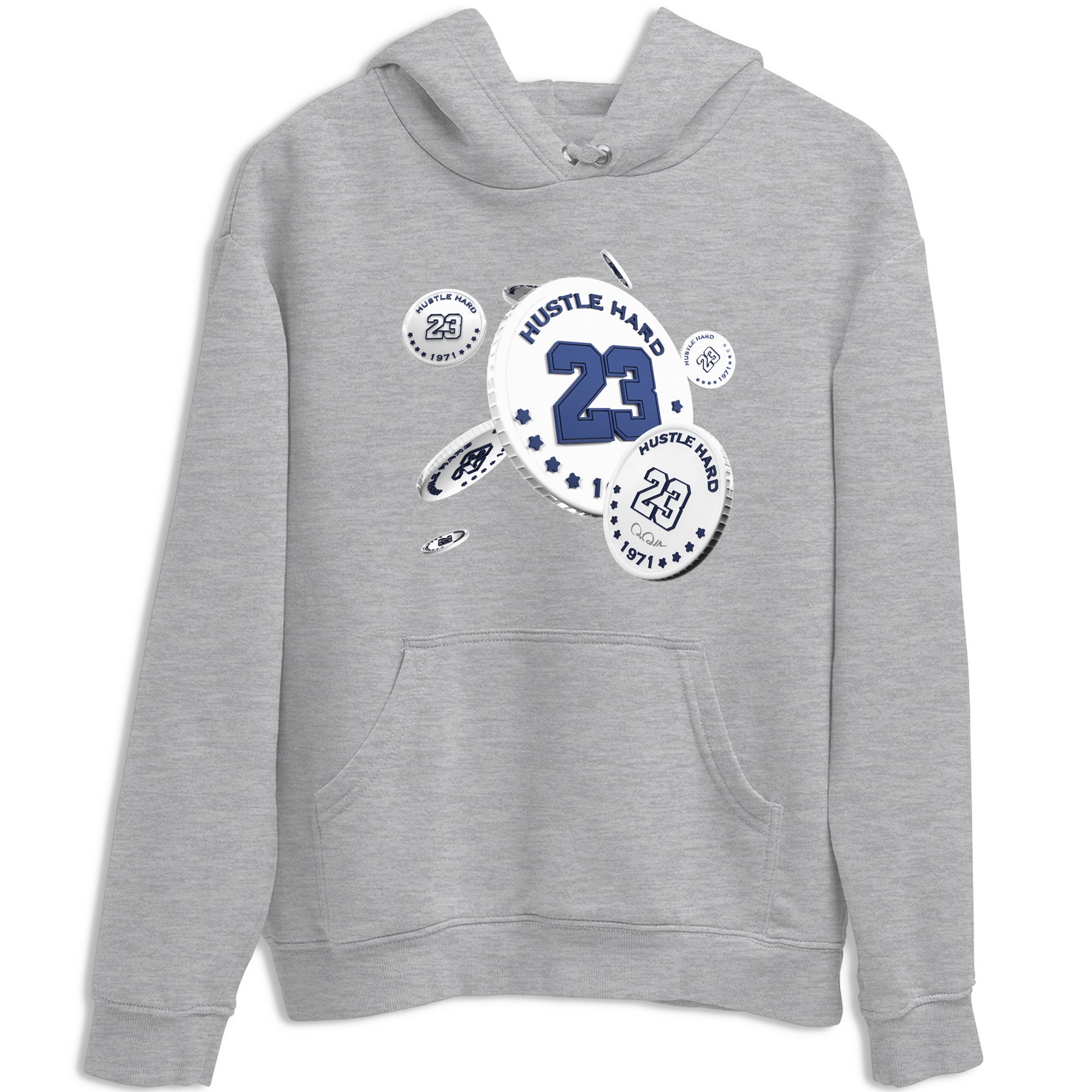 3s Midnight Navy shirt to match jordans Coin Drop sneaker match t-shirt AJ3 Midnight Navy Drip Gear Zone unisex cotton Heather Grey 2 Crew Neck T-Shirt