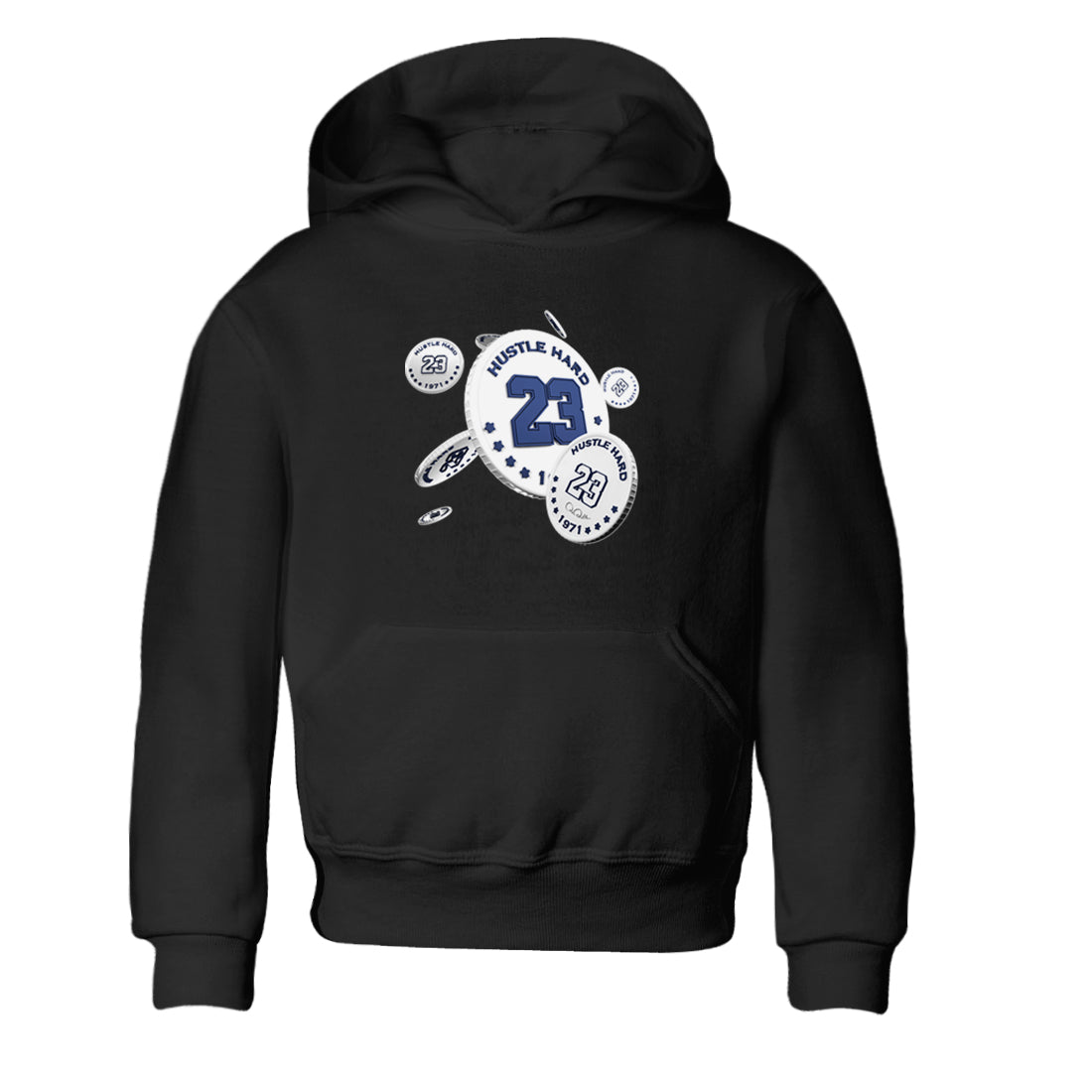 3s Midnight Navy shirt to match jordans Coin Drop sneaker match t-shirt AJ3 Midnight Navy Drip Gear Zone baby toddler Black 2 Crew Neck T-Shirt