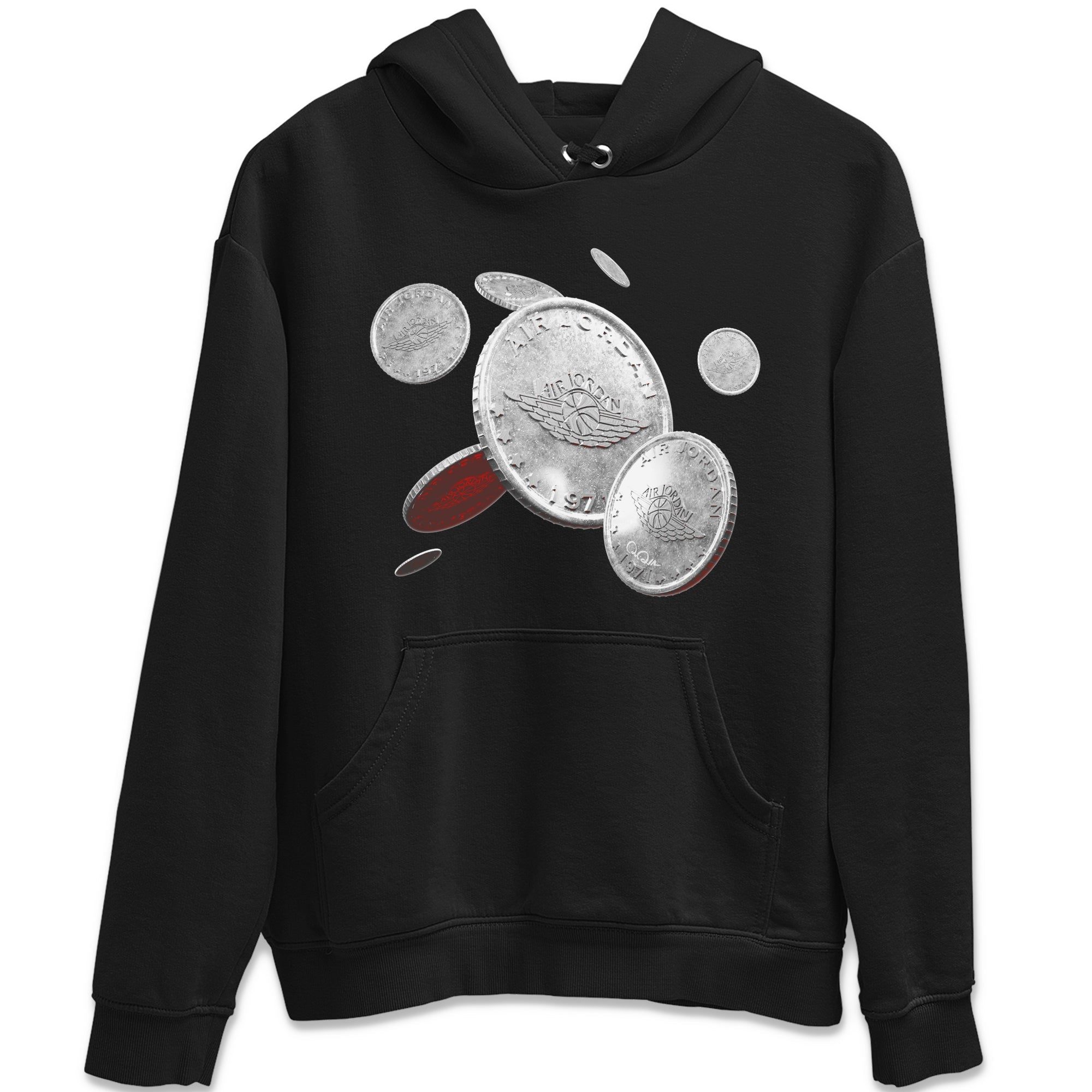 Air Jordan 3 White Cement Shirt To Match Jordans Coin Drop Sneaker Tees AJ3 White Cement Drip Gear Zone Sneaker Matching Clothing Unisex Shirts Black 2