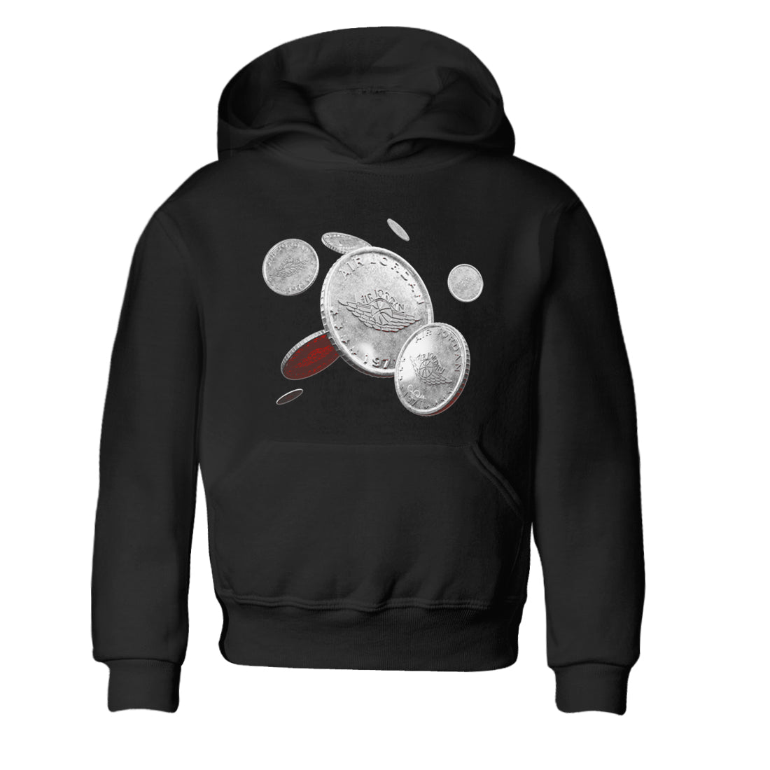 Air Jordan 3 White Cement Shirt To Match Jordans Coin Drop Sneaker Tees AJ3 White Cement Drip Gear Zone Sneaker Matching Clothing Kids Shirts Black 2