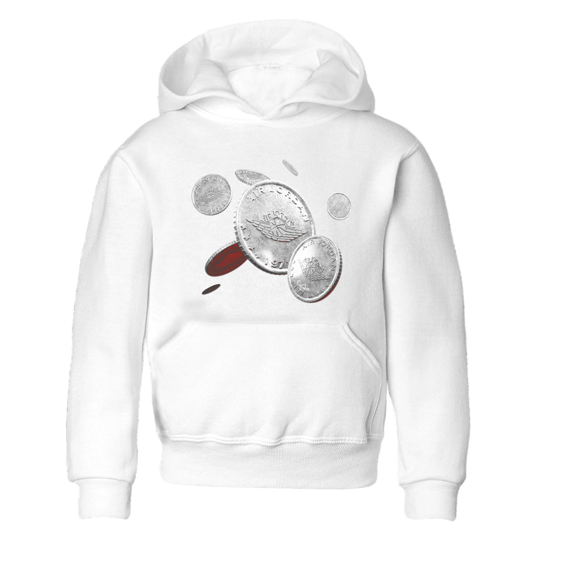 Air Jordan 3 White Cement Shirt To Match Jordans Coin Drop Sneaker Tees AJ3 White Cement Drip Gear Zone Sneaker Matching Clothing Kids Shirts White 2