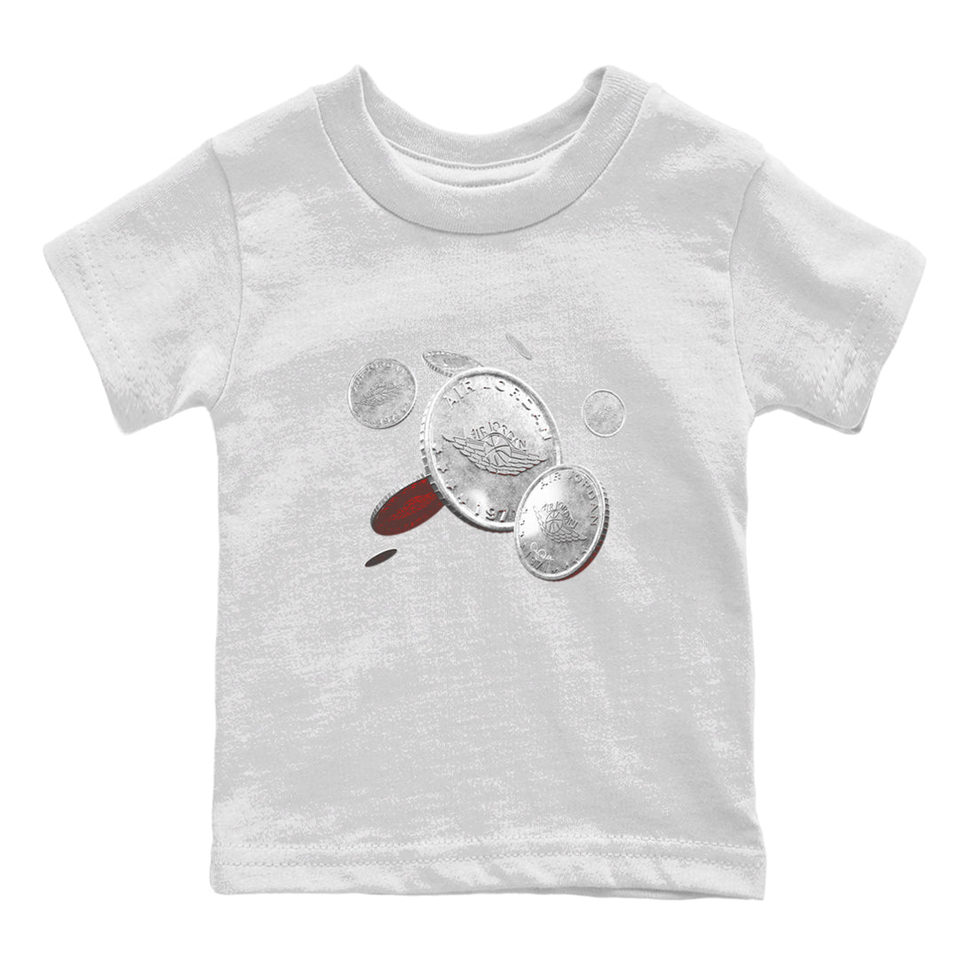 Air Jordan 3 White Cement Shirt To Match Jordans Coin Drop Sneaker Tees AJ3 White Cement Drip Gear Zone Sneaker Matching Clothing Kids Shirts White 2