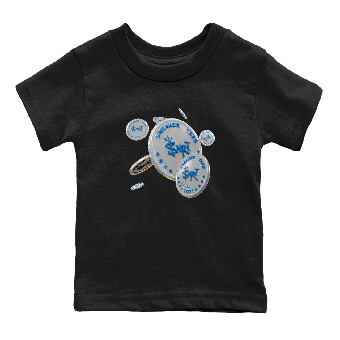 Air Jordan 3 Wizards Sneaker Match Tees Coin Drop Streetwear Sneaker Shirt AJ3 NBA Wizards  Sneaker Release Tees Kids Shirts Black 2