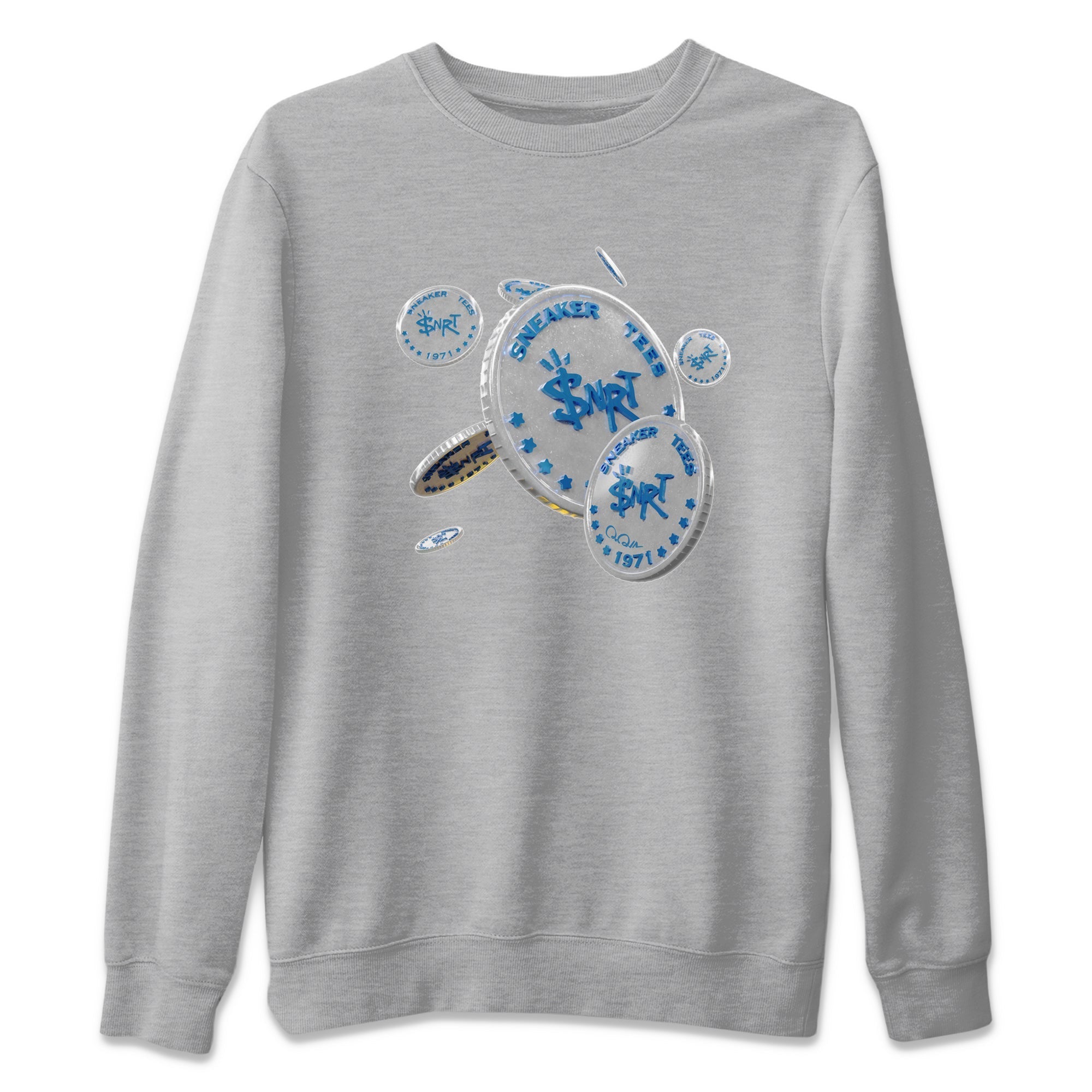 Air Jordan 3 Wizards Sneaker Match Tees Coin Drop Streetwear Sneaker Shirt AJ3 NBA Wizards  Sneaker Release Tees Unisex Shirts Heather Grey 2