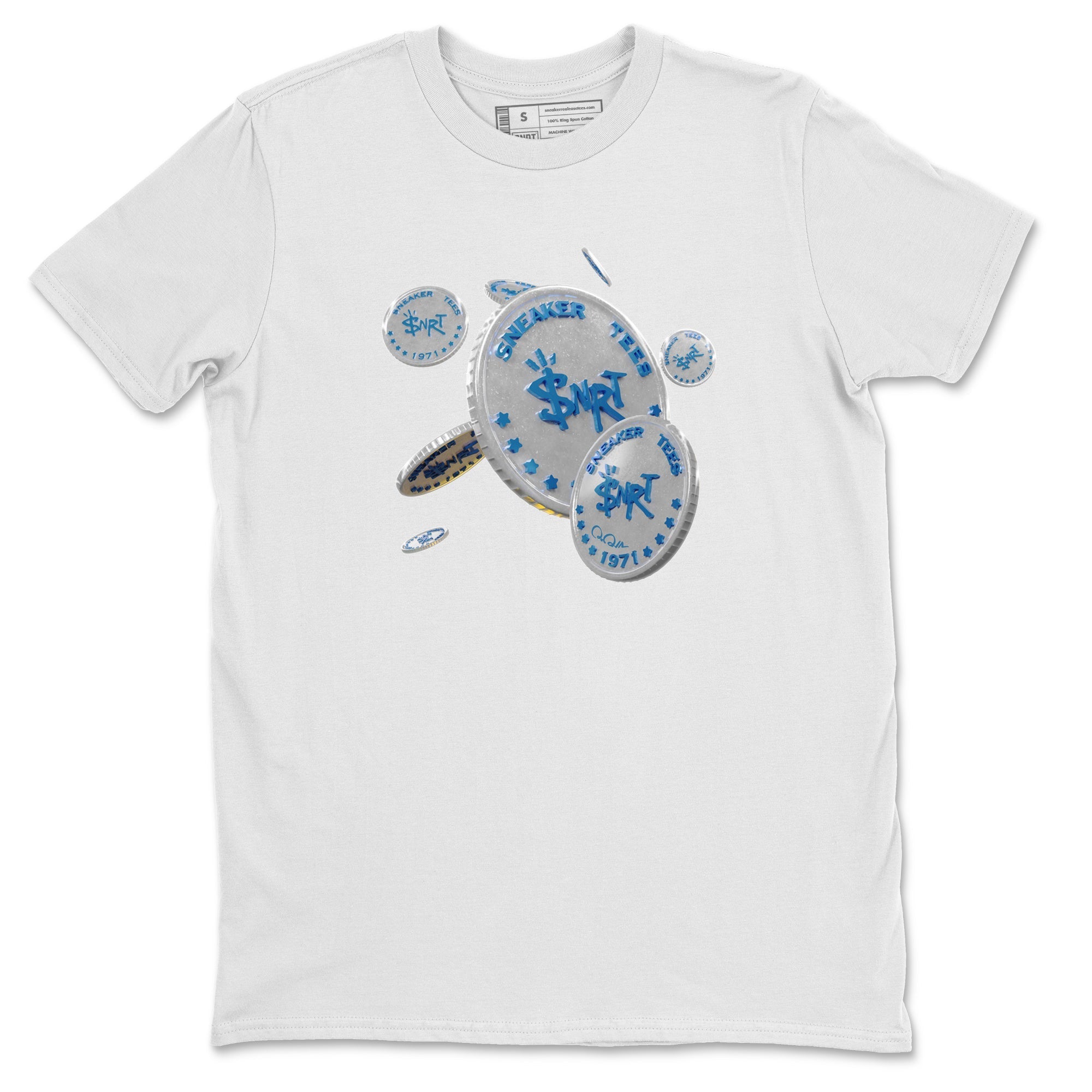 Air Jordan 3 Wizards Sneaker Match Tees Coin Drop Streetwear Sneaker Shirt AJ3 NBA Wizards  Sneaker Release Tees Unisex Shirts White 2