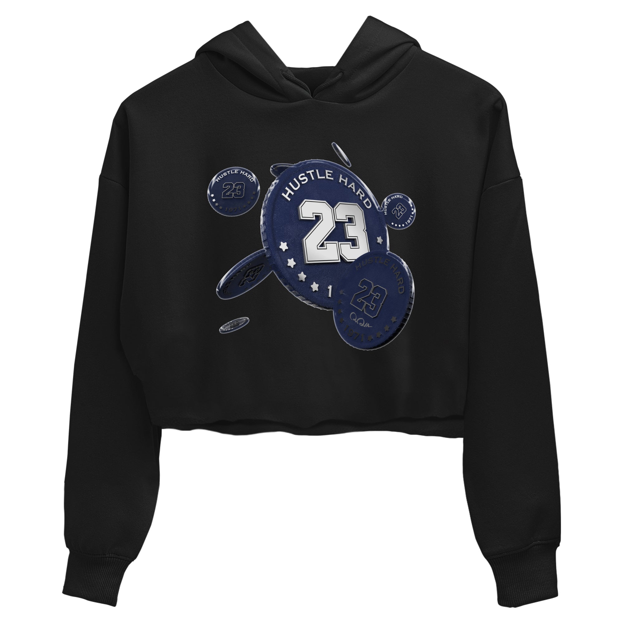 Air Jordan 5 Georgetown Sneaker Match Tees Coin Drop Streetwear Sneaker Shirt AJ5 Georgetown Sneaker Release Tees Women's Shirts Black 2