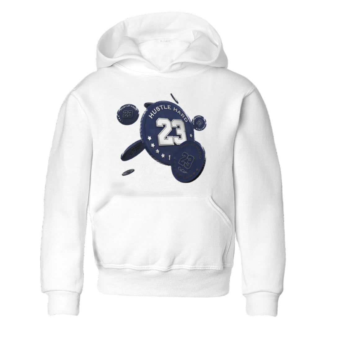 Air Jordan 5 Georgetown Sneaker Match Tees Coin Drop Streetwear Sneaker Shirt AJ5 Georgetown Sneaker Release Tees Kids Shirts White 2