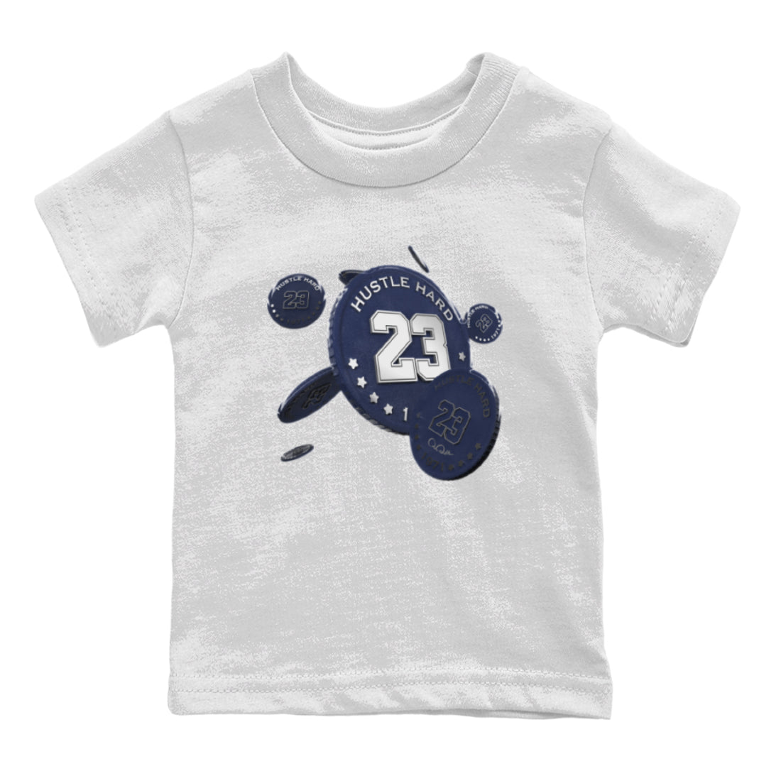 Air Jordan 5 Georgetown Sneaker Match Tees Coin Drop Streetwear Sneaker Shirt AJ5 Georgetown Sneaker Release Tees Kids Shirts White 2