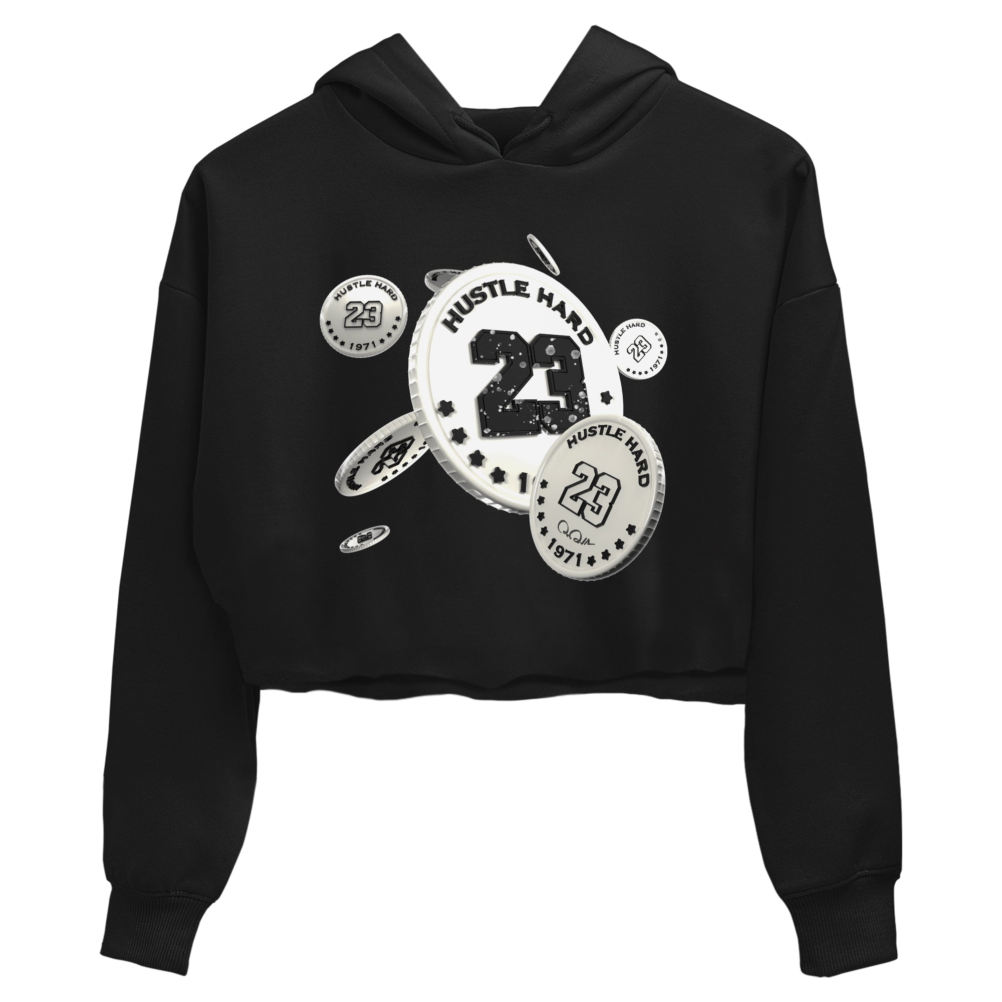 5s Sail shirt to match jordans Coin Drop sneaker tees Air Jordan 5 Sail Drip Gear Zone Black 2 crop length shirt