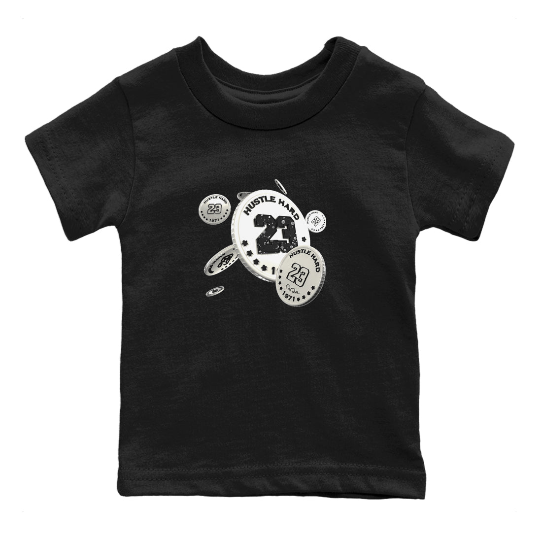 5s Sail shirt to match jordans Coin Drop sneaker tees Air Jordan 5 Sail Drip Gear Zone baby toddler Black 2 cotton Shirt