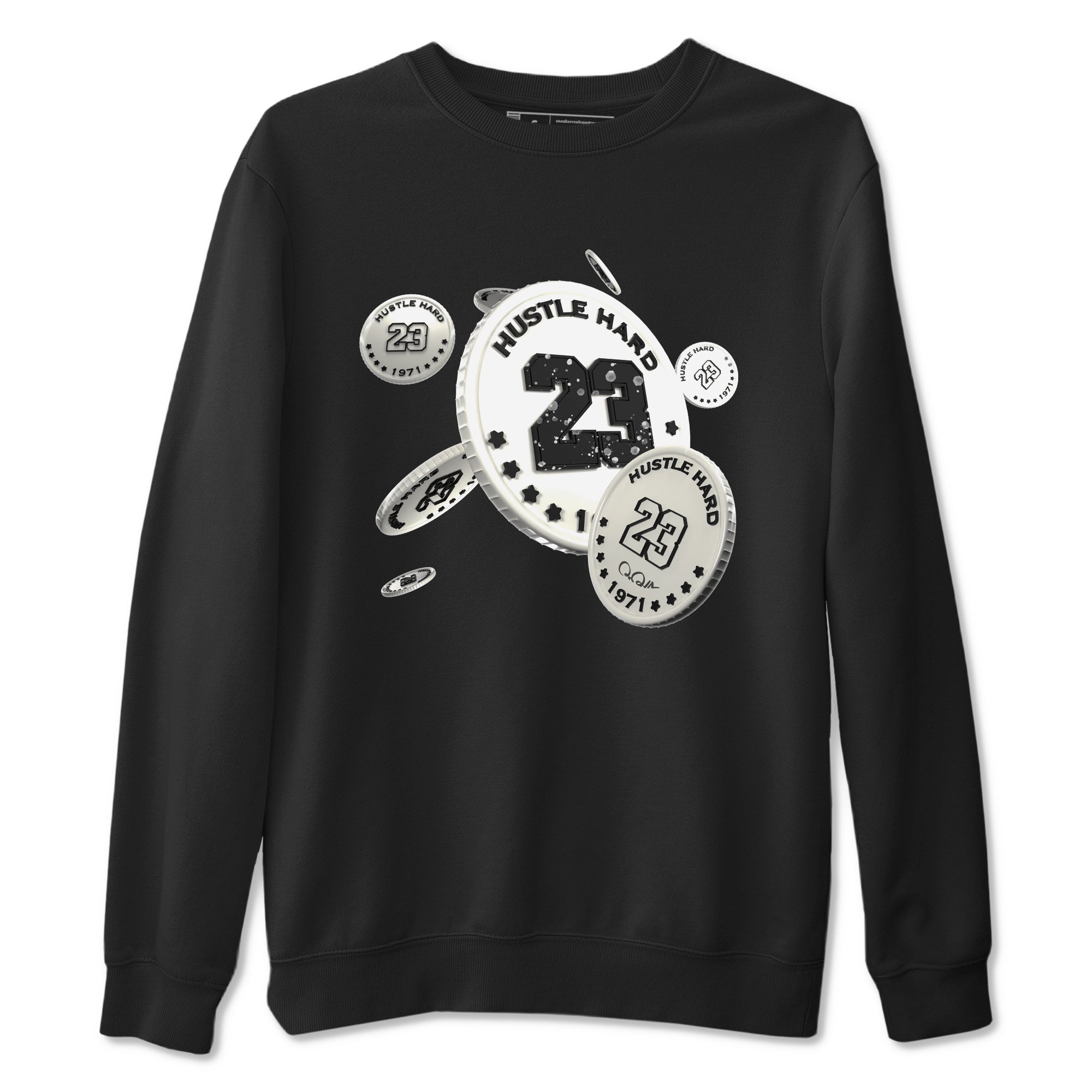 5s Sail shirt to match jordans Coin Drop sneaker tees Air Jordan 5 Sail Drip Gear Zone unisex cotton Black 2 crew neck shirt