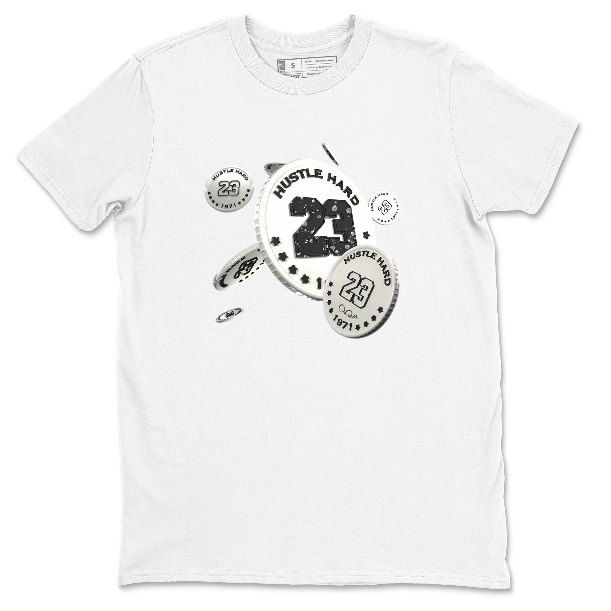 5s Sail shirt to match jordans Coin Drop sneaker tees Air Jordan 5 Sail Drip Gear Zone unisex cotton White 2 crew neck shirt