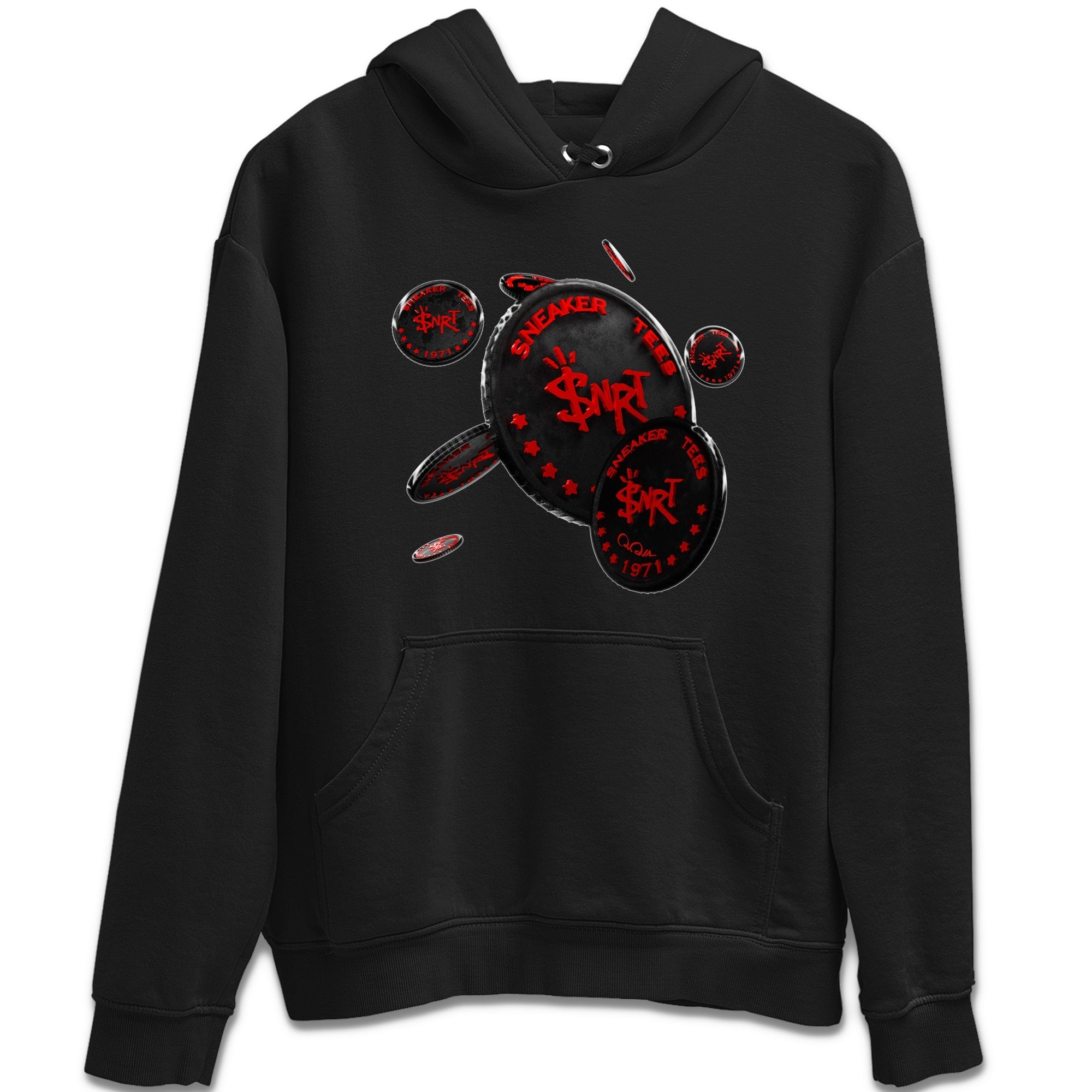 Air Jordan 6 Toro Bravo Sneaker Match Tees Coin Drop Streetwear Sneaker Shirt 3D Graphic Design Shirts AJ6 Toro Bravo Sneaker Release Tees Unisex Shirts Black 2