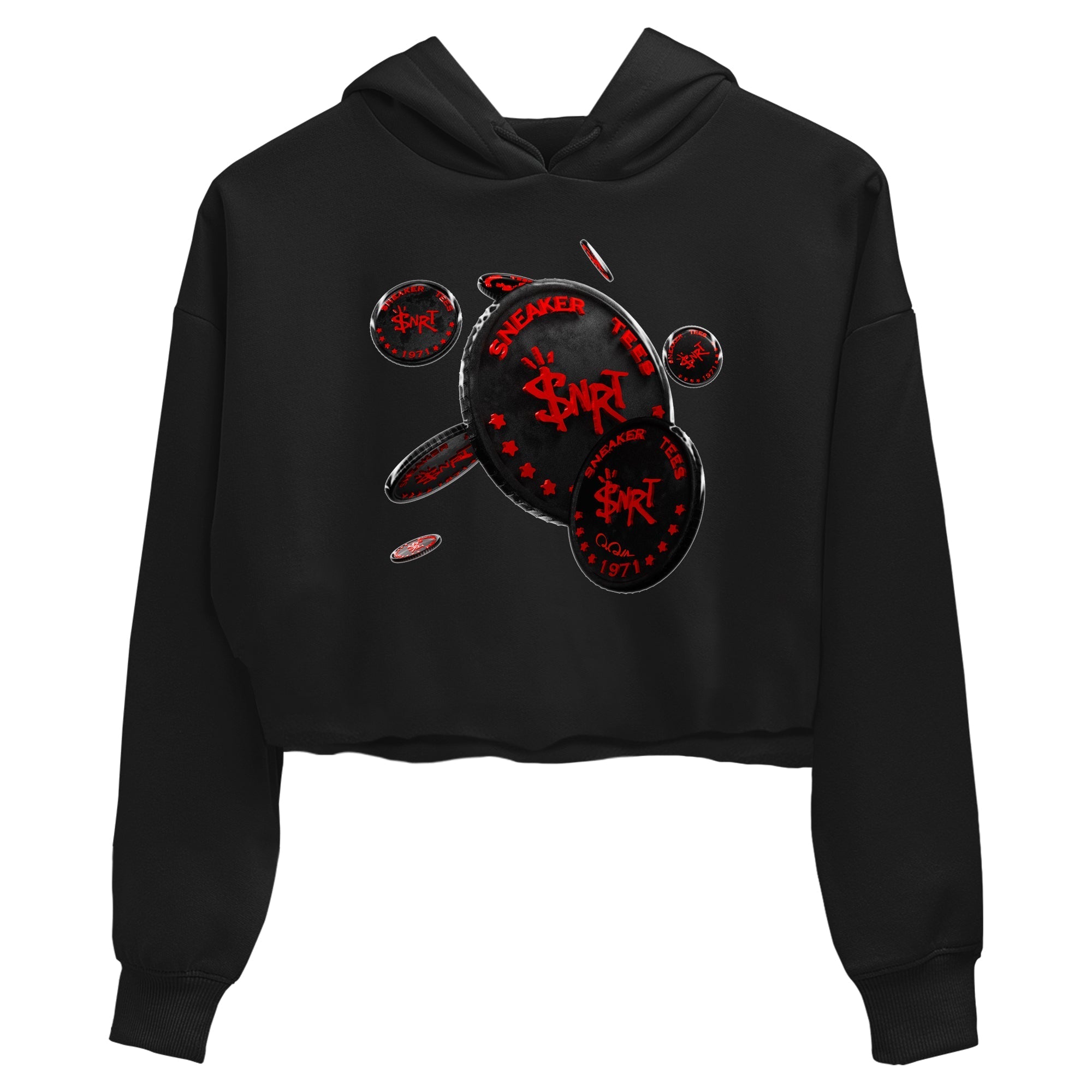 Air Jordan 6 Toro Bravo Sneaker Match Tees Coin Drop Streetwear Sneaker Shirt 3D Graphic Design Shirts AJ6 Toro Bravo Sneaker Release Tees Women's Shirts Black 2