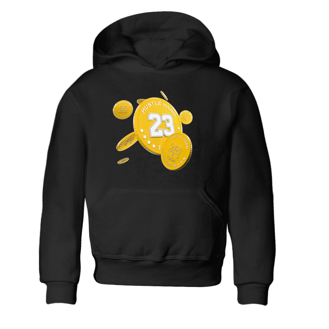 6s Yellow Ochre shirt to match jordans Coin Drop sneaker tees streetwear brand Air Jordan 6 Yellow Ochre Drip Gear Zone Brand Baby Toddler Black 2 T-Shirt