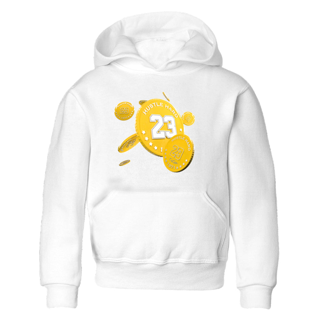 6s Yellow Ochre shirt to match jordans Coin Drop sneaker tees streetwear brand Air Jordan 6 Yellow Ochre Drip Gear Zone Brand Baby Toddler White 2 T-Shirt