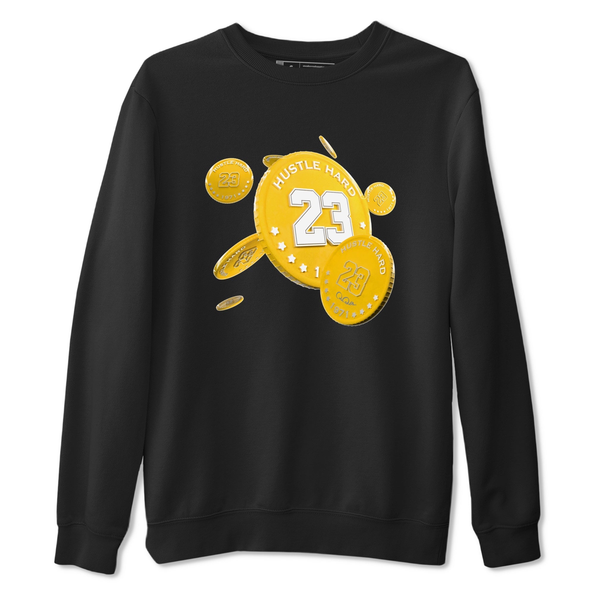 6s Yellow Ochre shirt to match jordans Coin Drop sneaker tees streetwear brand Air Jordan 6 Yellow Ochre Drip Gear Zone Brand Unisex Black 2 T-Shirt