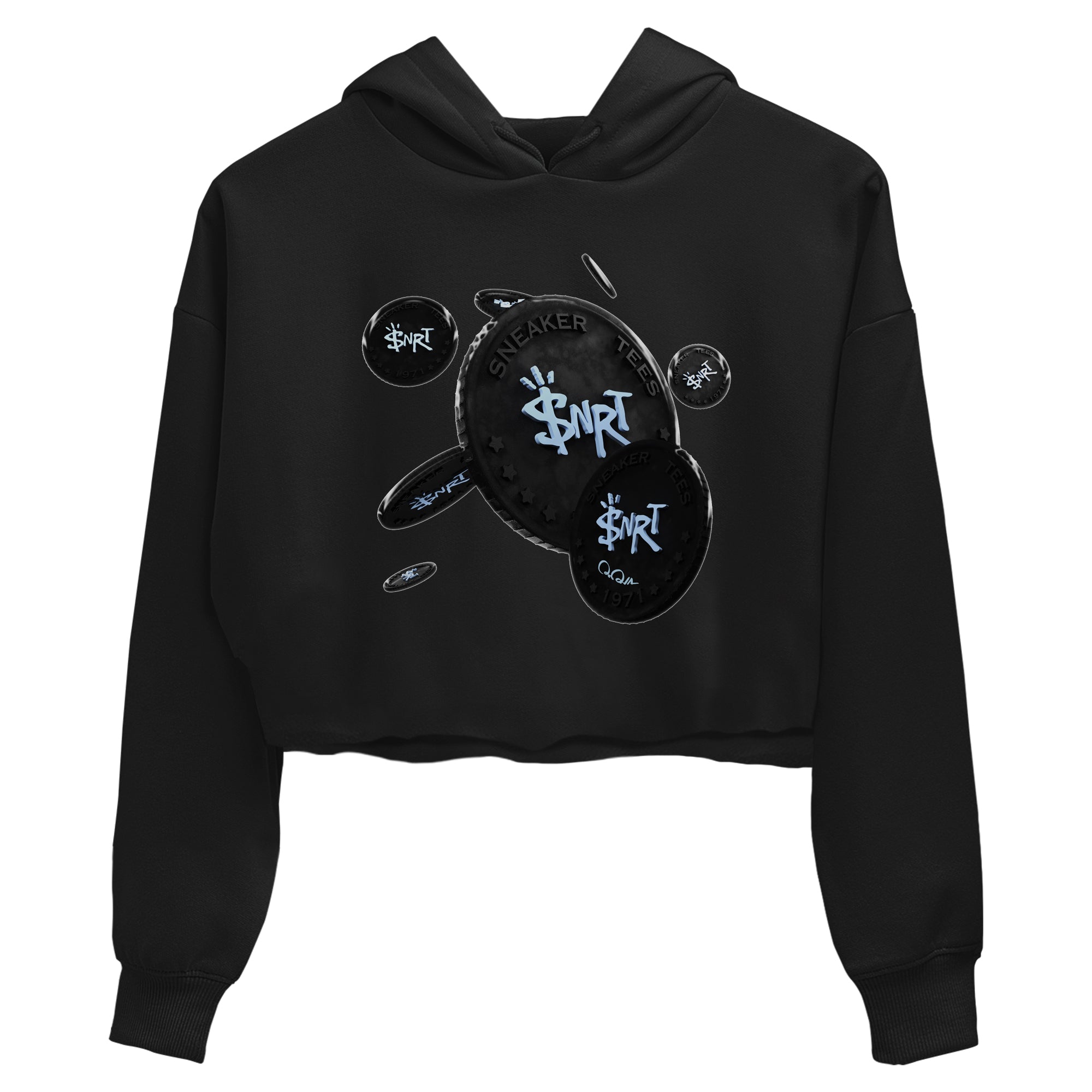 Air Jordan 7 Chambray Sneaker Match Tees Coin Drop Sneaker Tees AJ7 Chambray Sneaker Release Tees Women's Shirts Black 2