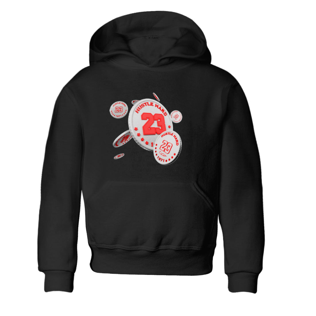 Air Jordan 7 Infrared Sneaker Match Tees Coin Drop Streetwear Sneaker Shirt AJ7 Infrared Sneaker Release Tees Kids Shirts Black 2