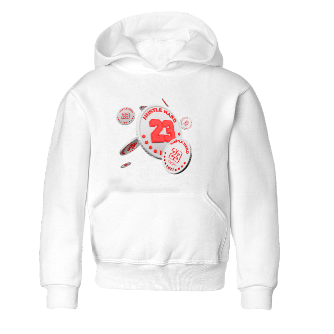 Air Jordan 7 Infrared Sneaker Match Tees Coin Drop Streetwear Sneaker Shirt AJ7 Infrared Sneaker Release Tees Kids Shirts White 2