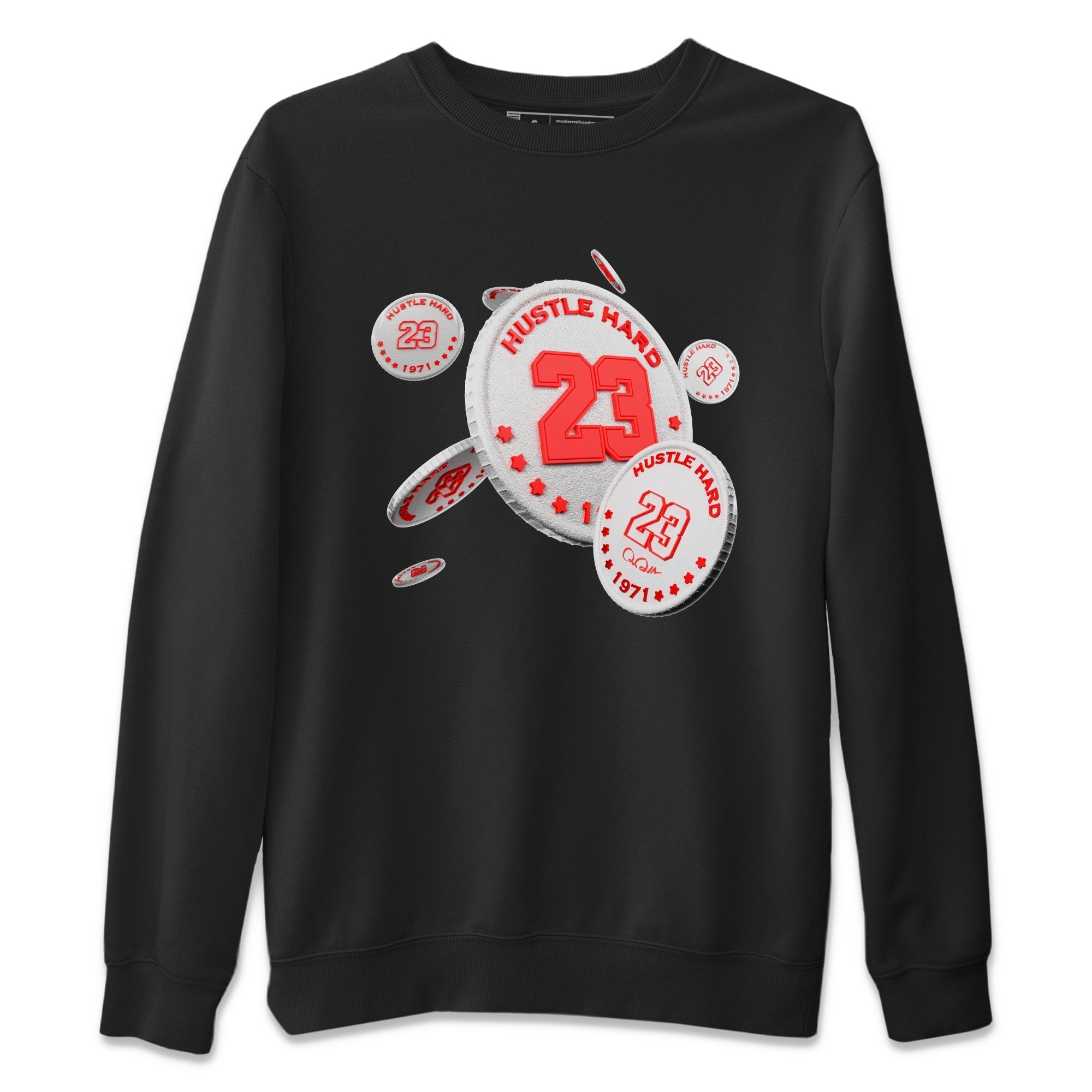 Air Jordan 7 Infrared Sneaker Match Tees Coin Drop Streetwear Sneaker Shirt AJ7 Infrared Sneaker Release Tees Unisex Shirts Black 2