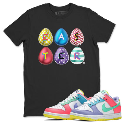 Dunk Easter Candy Sneaker Tees Drip Gear Zone Colorful Easter Sneaker Tees Holiday Easter T-Shirt Shirt Unisex Shirts Black 1