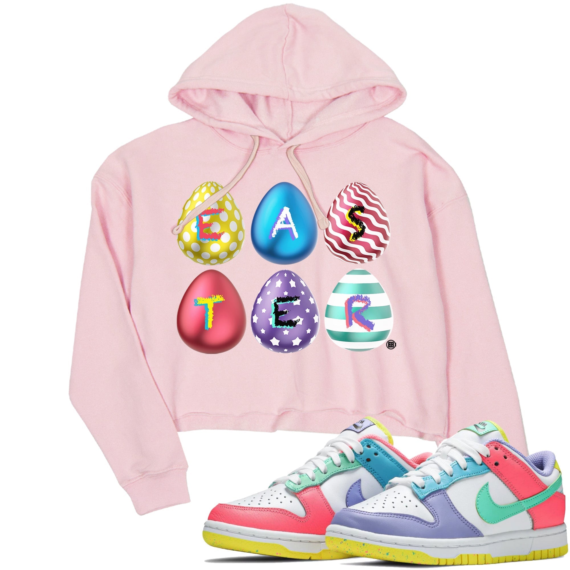 Dunk Easter Candy Sneaker Tees Drip Gear Zone Colorful Easter Sneaker Tees Holiday Easter T-Shirt Shirt Women's Shirts Pink 1
