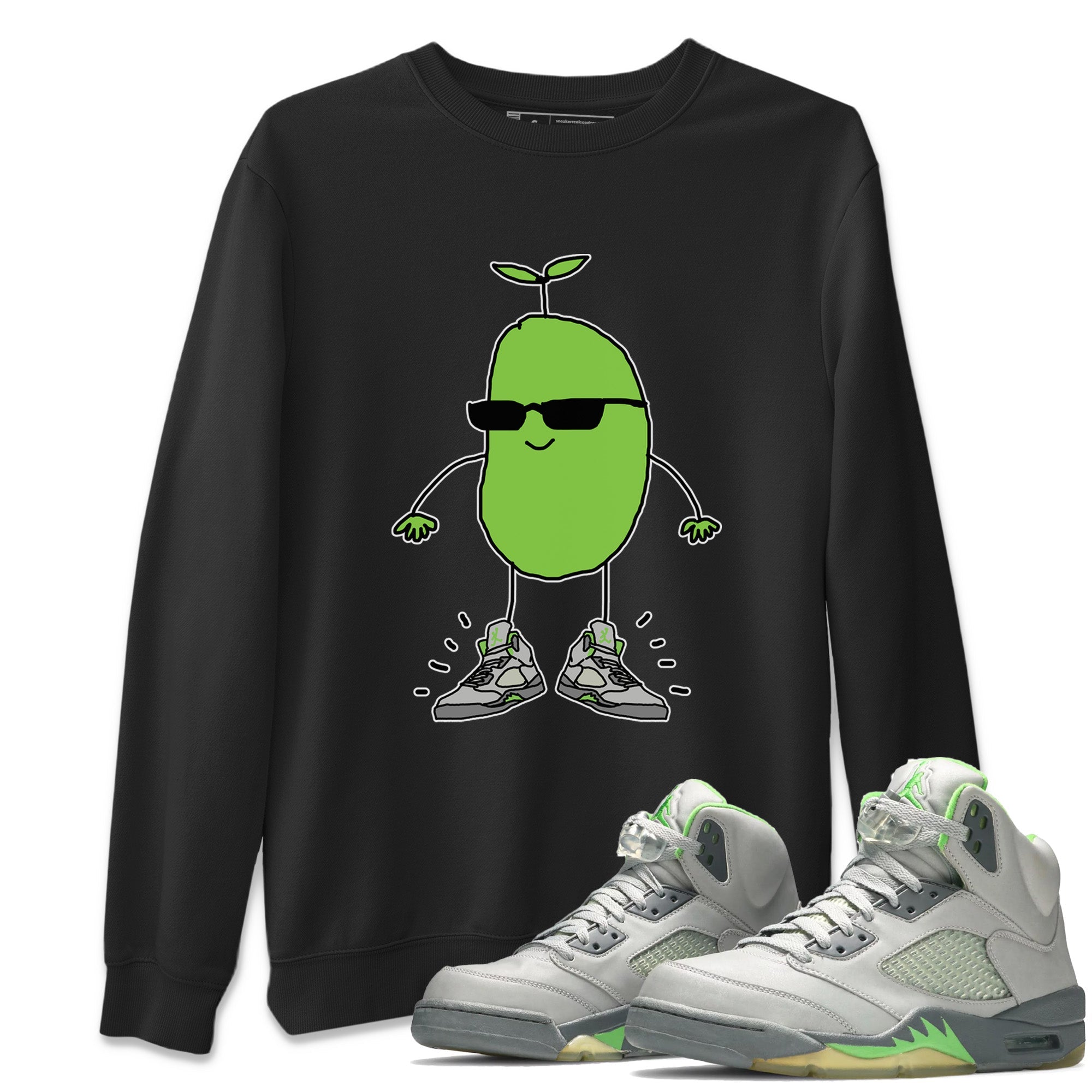 Jordan 5 Green Bean Sneaker Matching T-Shirt Cool Beans Sneaker Tees Jordan 5 Green Bean Sneaker Release Tees Crew Neck Tees