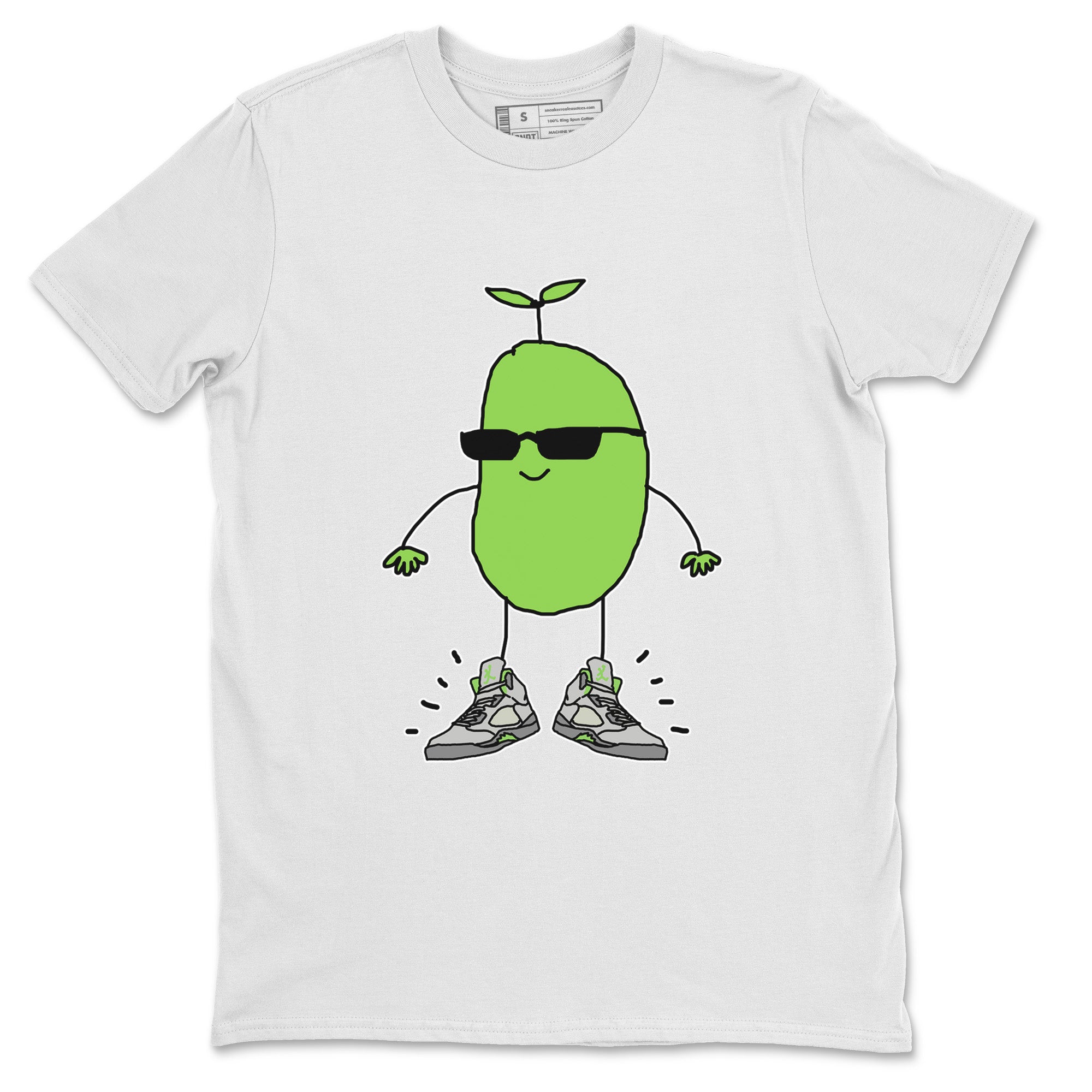 Jordan 5 Green Bean Sneaker Matching T-Shirt Cool Beans Sneaker Tees Jordan 5 Green Bean Sneaker Release Tees Crew Neck Tees