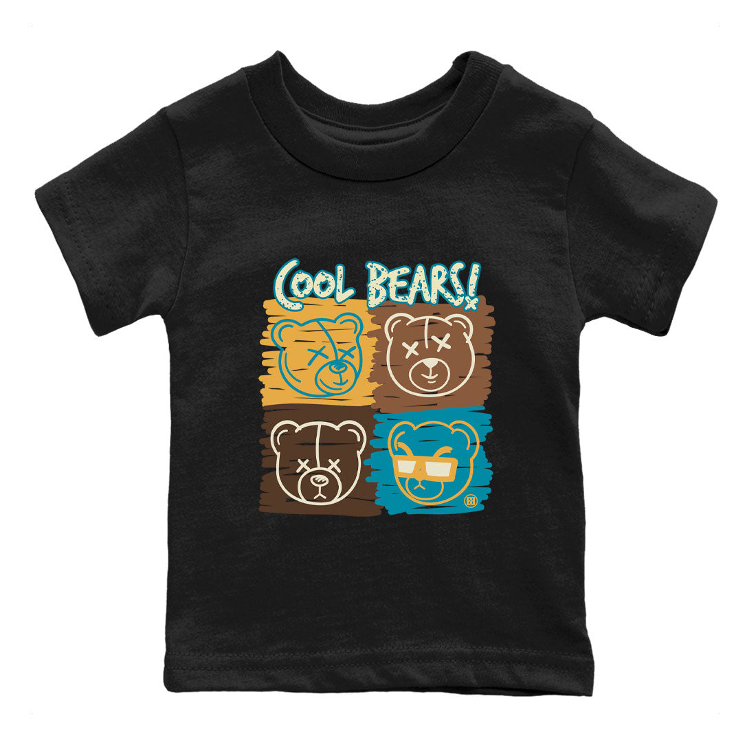 Air Jordan 4 GS Cacao Wow Match To Jordans Cool Bears Streetwear Sneaker Shirt Air Jordan 4 Cacao Wow Drip Gear Zone Sneaker Matching Clothing Kids Shirts Black 2